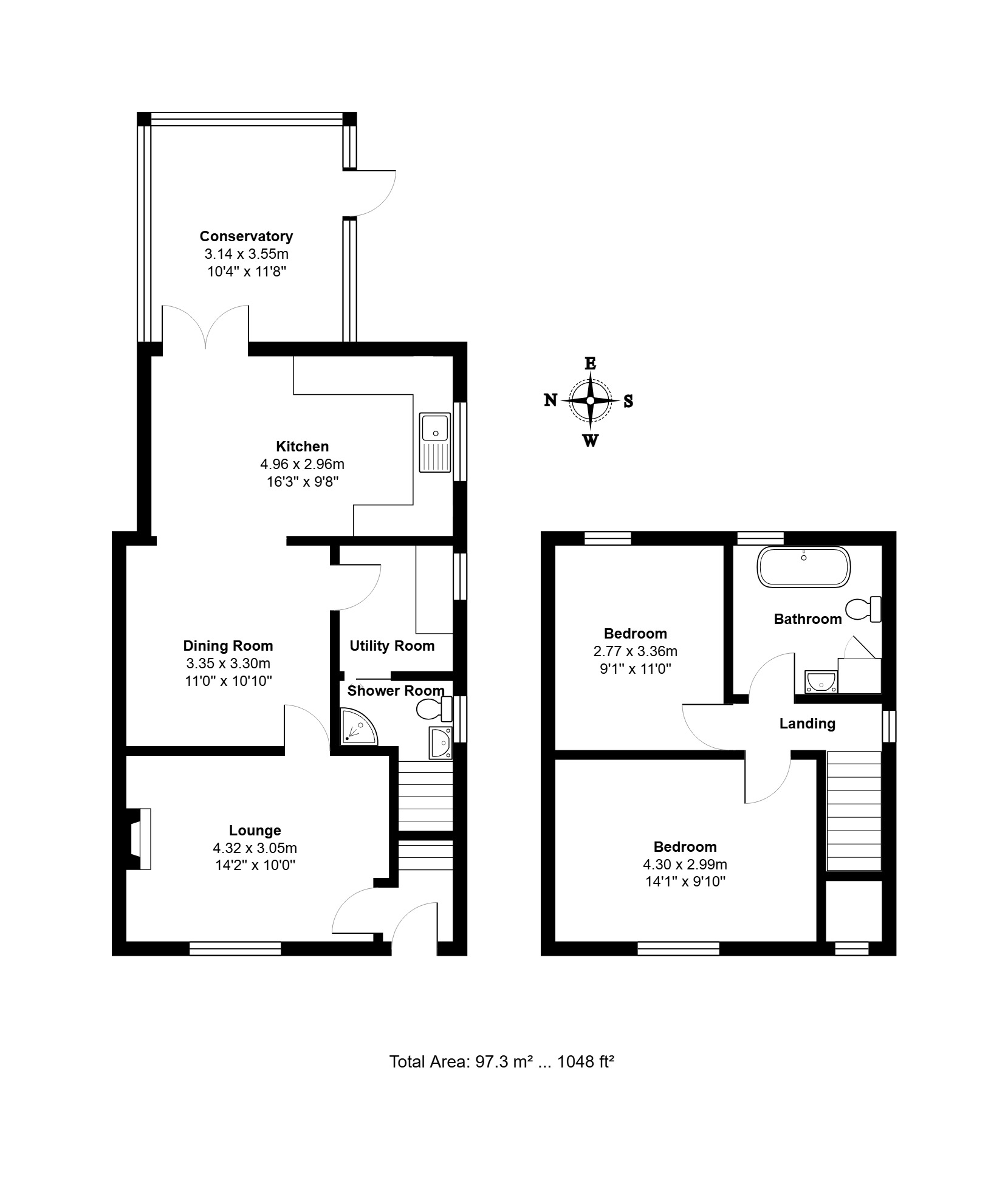 Tynedale, Main Road, Woodbridge floorplan
