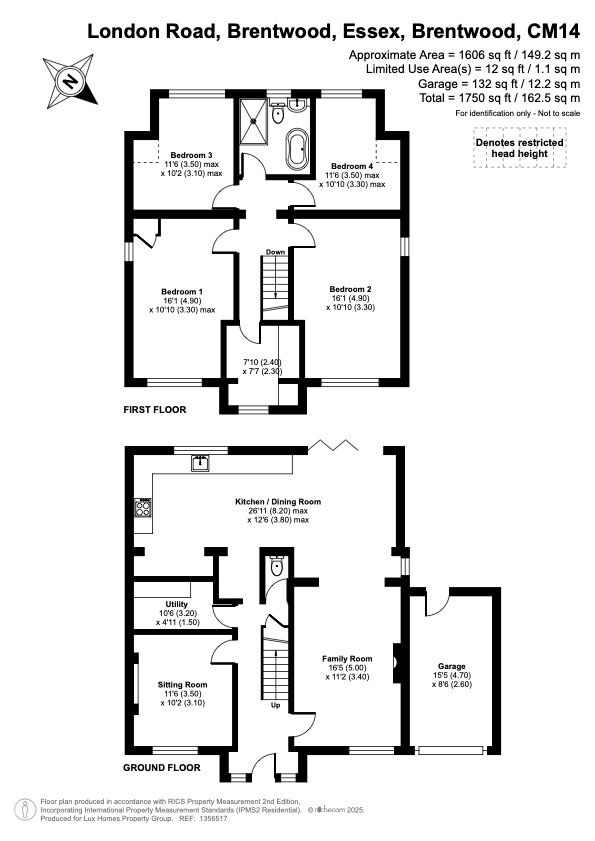 16 London Road, Brentwood floorplan
