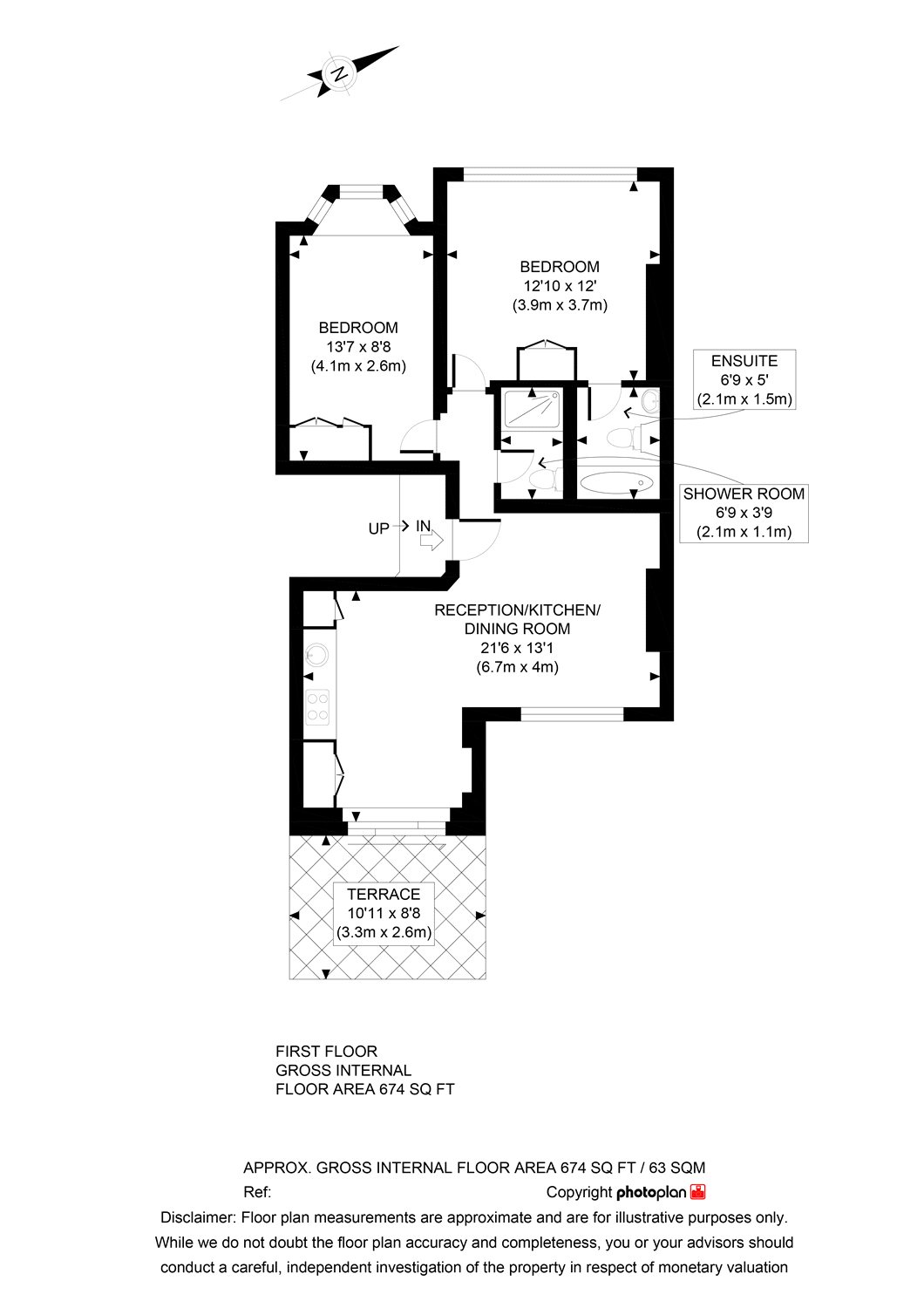 2 Bedrooms Flat to rent in Colney Hatch Lane, London N10