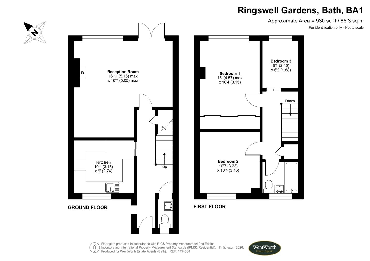 109, Ringswell Gardens, Bath floorplan