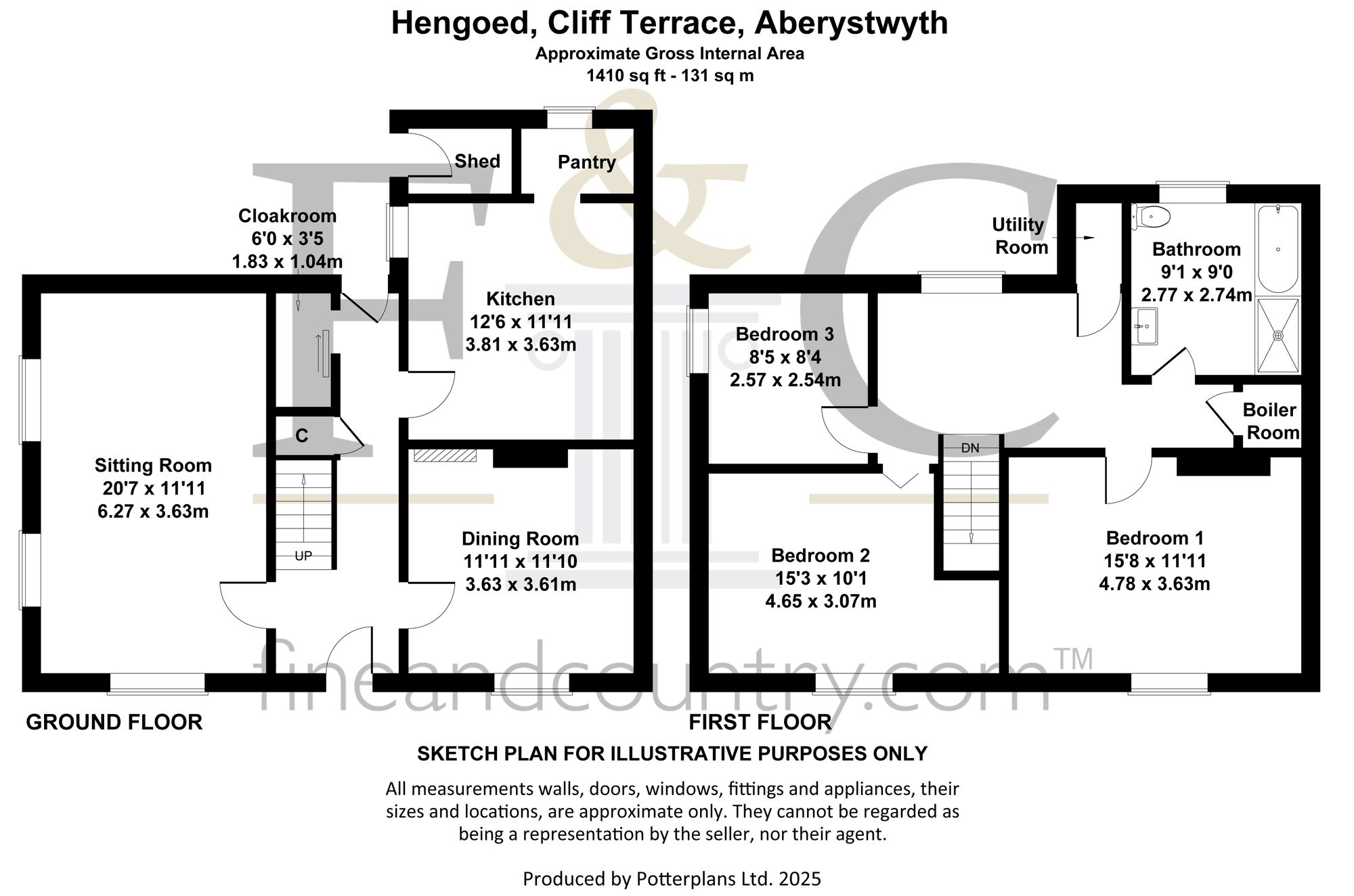 Hengoed Cliff Terrace, Aberystwyth floorplan