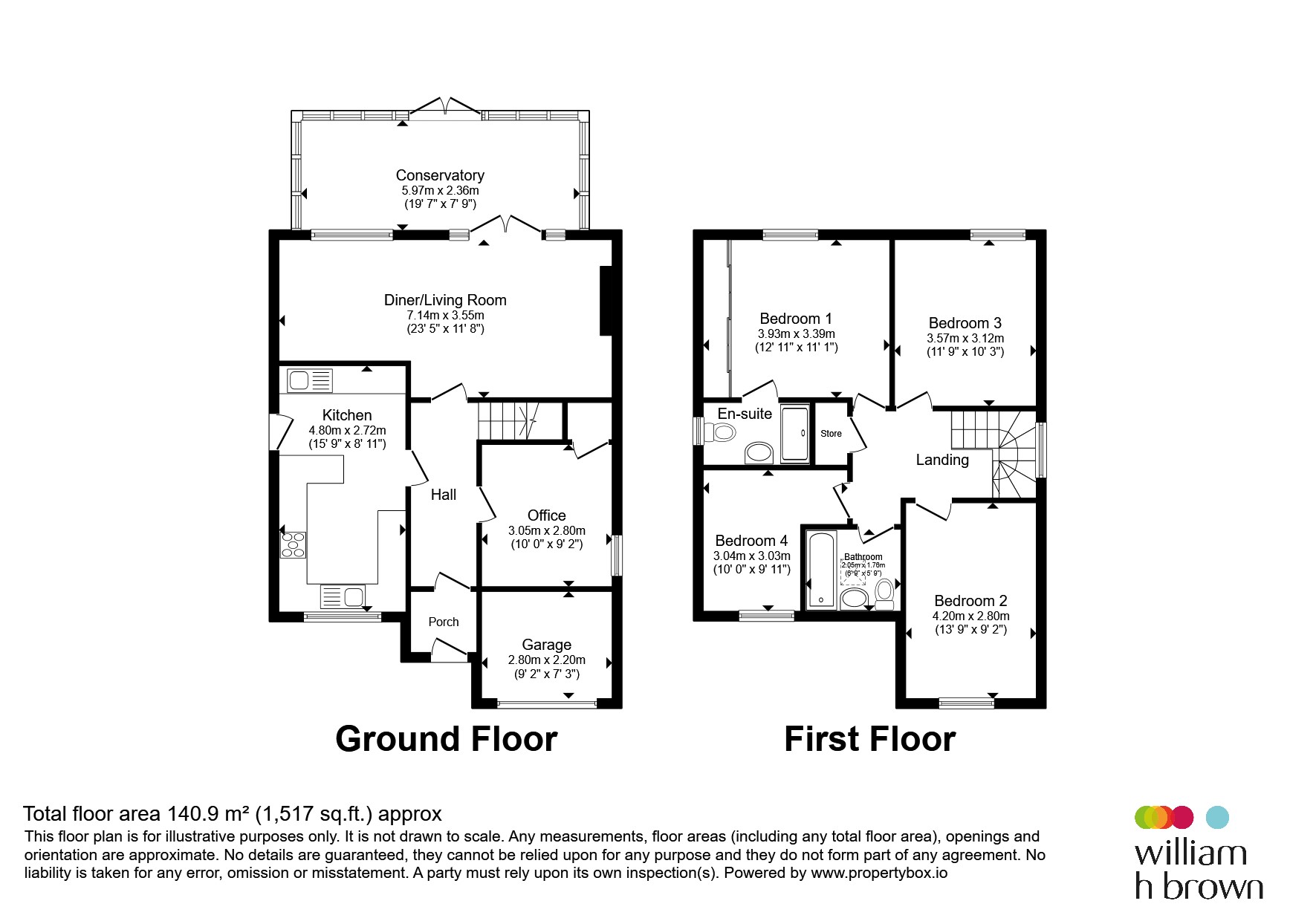 3, Richards Close, Nottingham floorplan