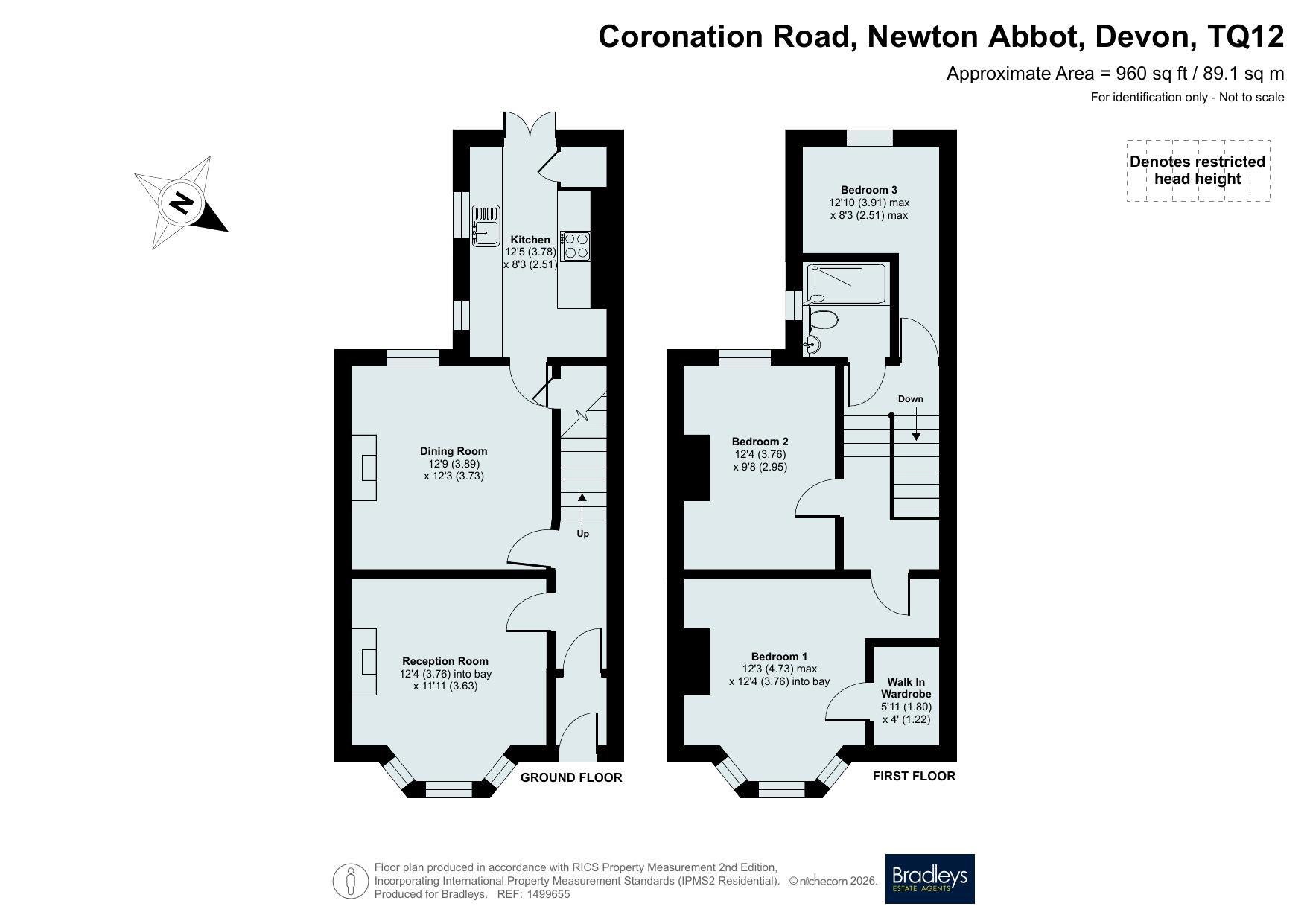 22 Coronation Road, Newton Abbot Devon, Devon floorplan