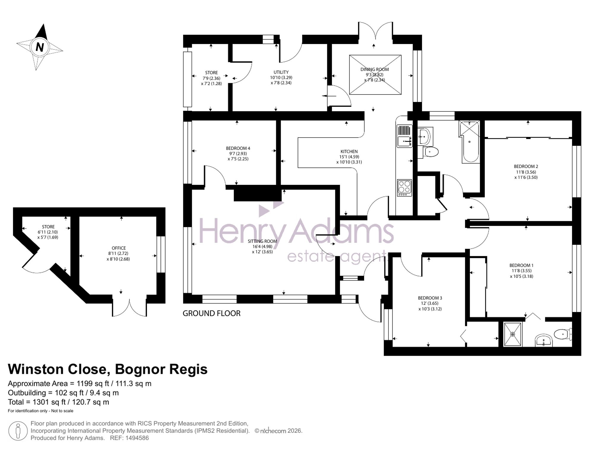 24 Winston Close, Bognor Regis floorplan