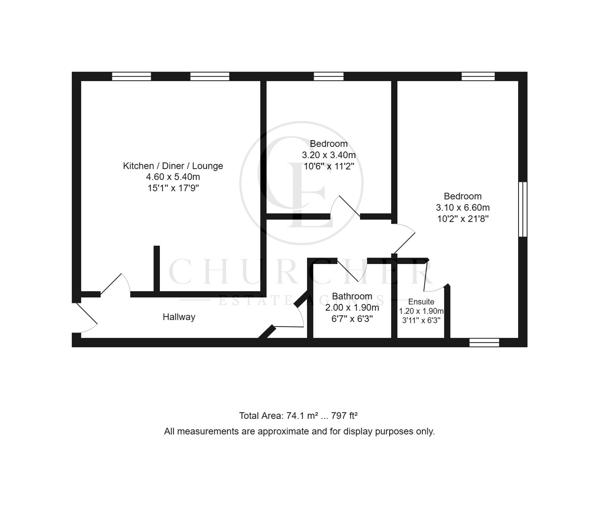 Apt 7, Sefton House Junction Lane, Ormskirk floorplan