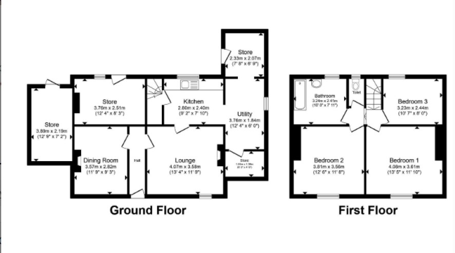 9 School Lane, Lutton, Spalding floorplan
