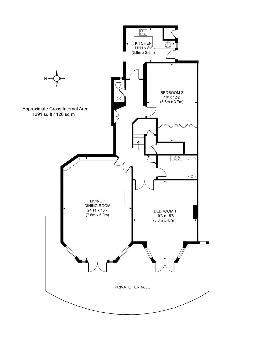 2 Bedrooms Flat for sale in The Drive, Hove BN3