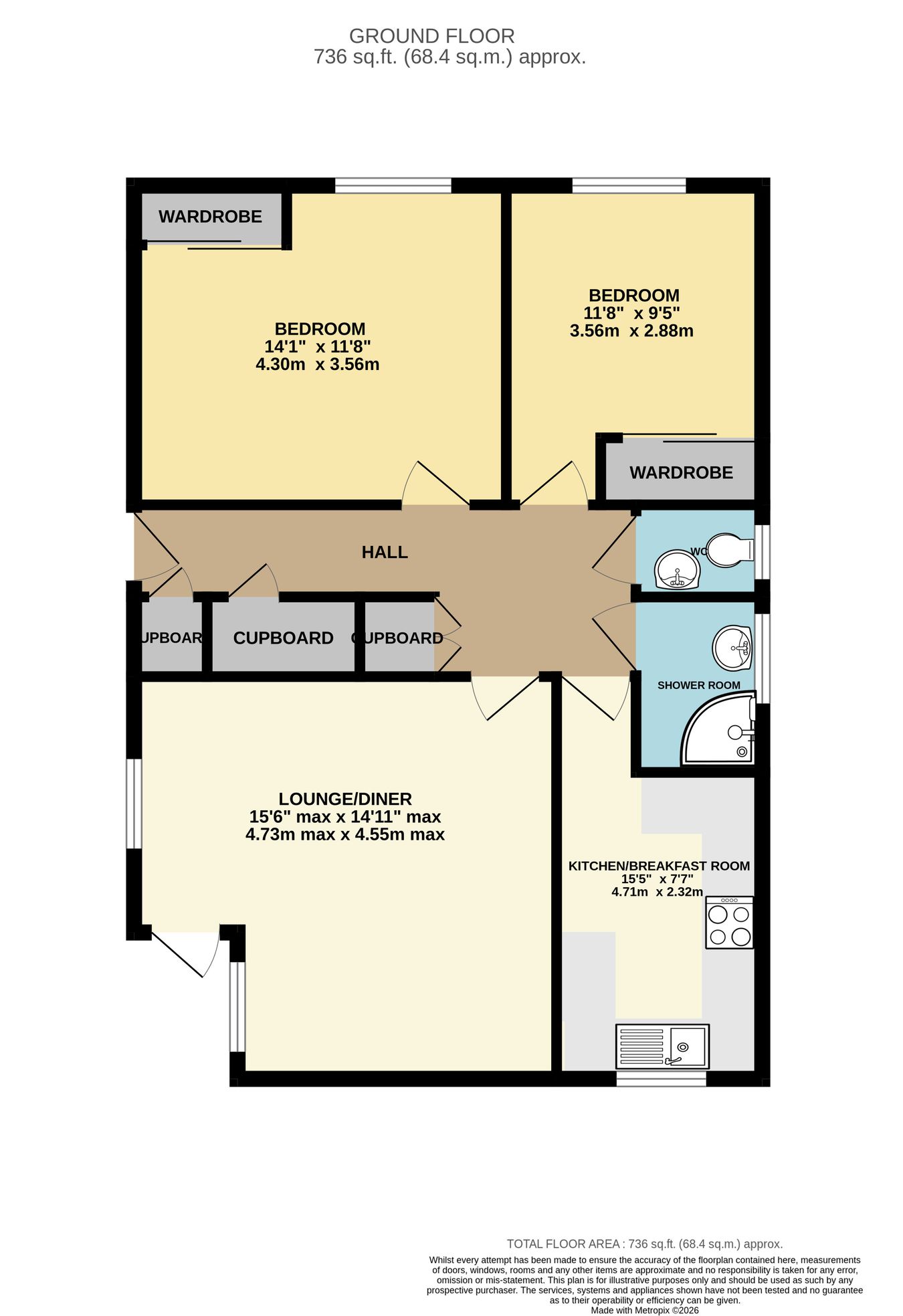 3, Greyhorses, Barnhorn Road, Bexhill-on-Sea floorplan