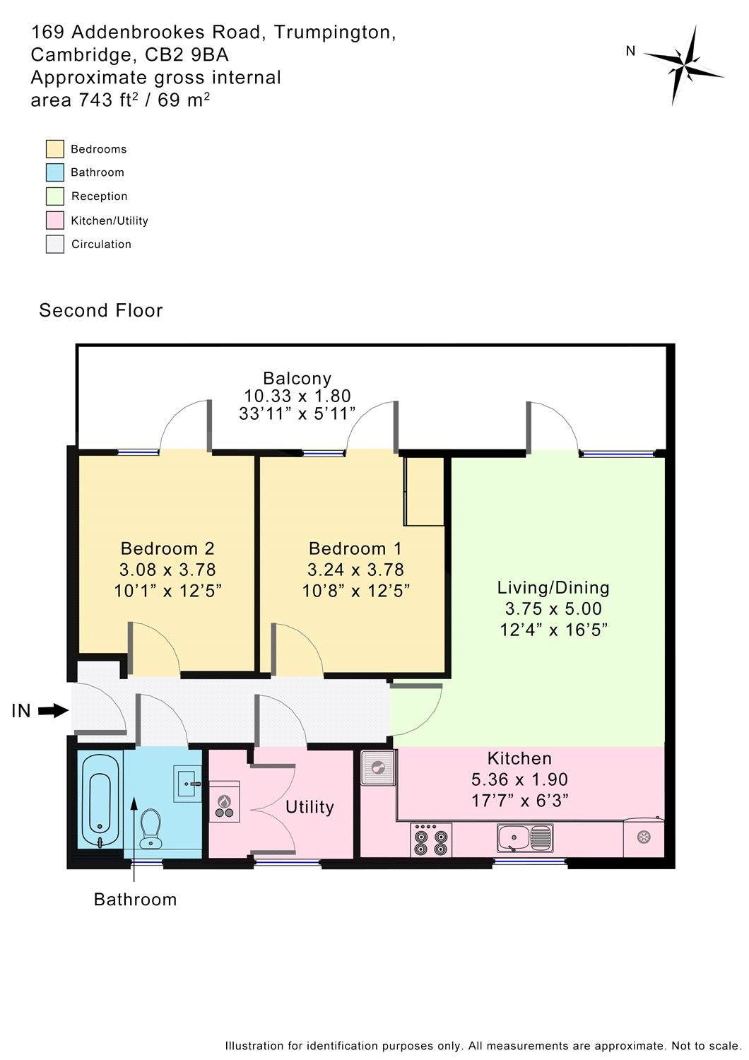 169, Addenbrookes Road, Cambridge floorplan