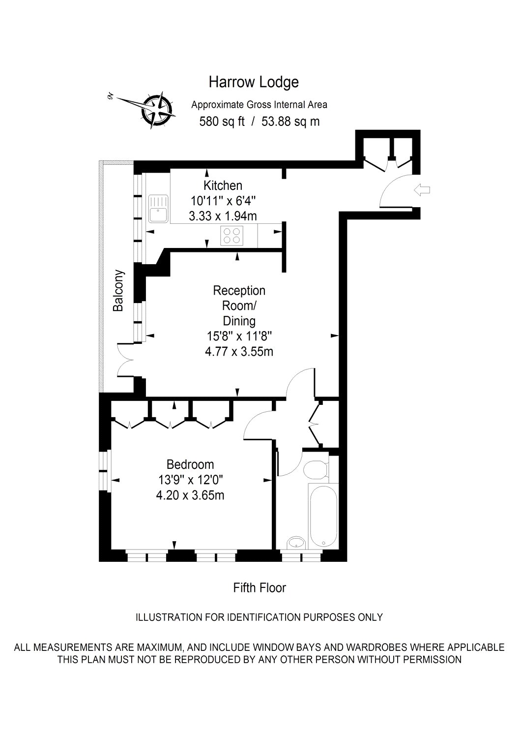 1 Bedrooms Flat to rent in Harrow Lodge, St. John's Wood Road, London NW8