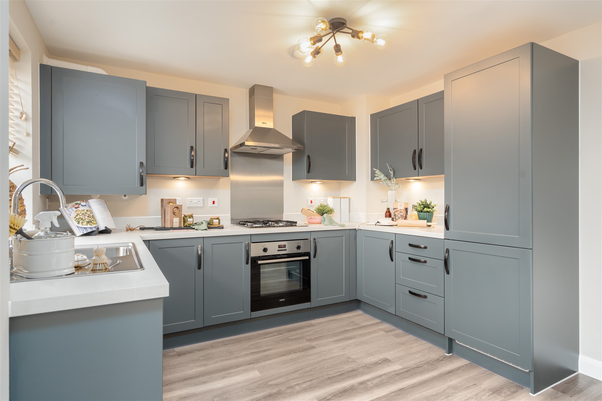 Property 3 of 8. Internal View Of The Maidstone Fitted Kitchen. 3 Bed Home.