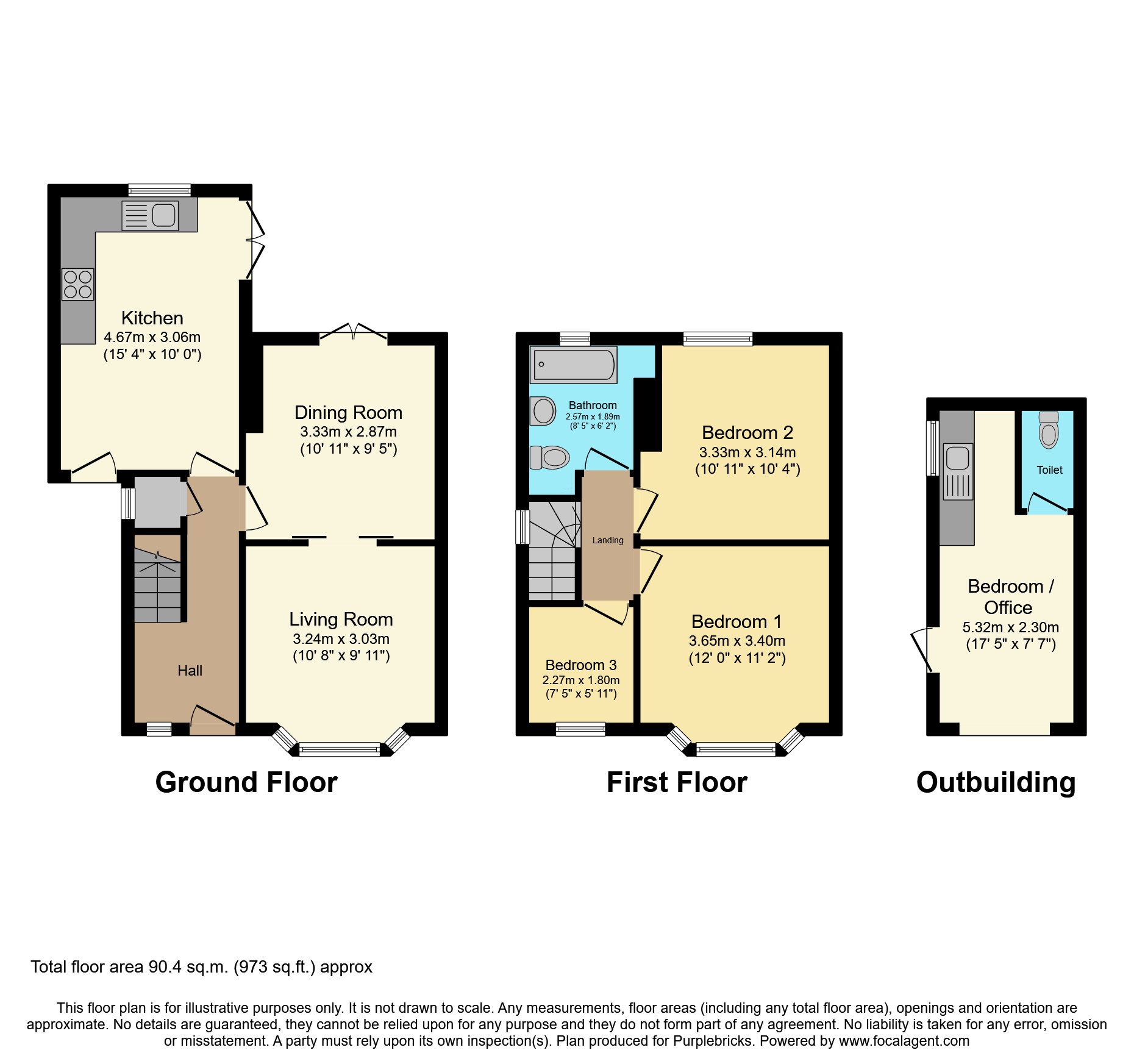 24, Charlbury Road, Nottingham floorplan