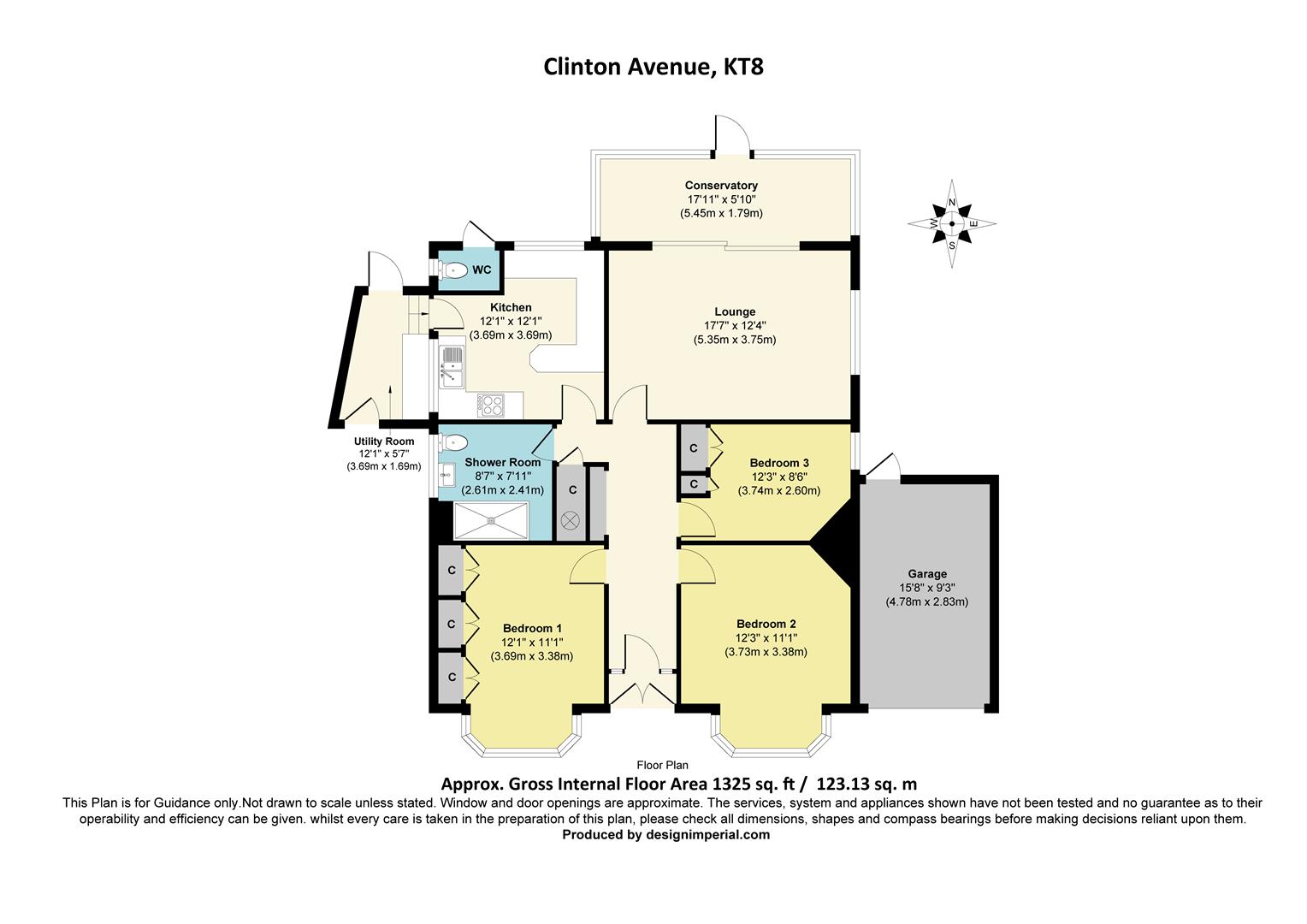 31, Clinton Avenue, East Molesey floorplan