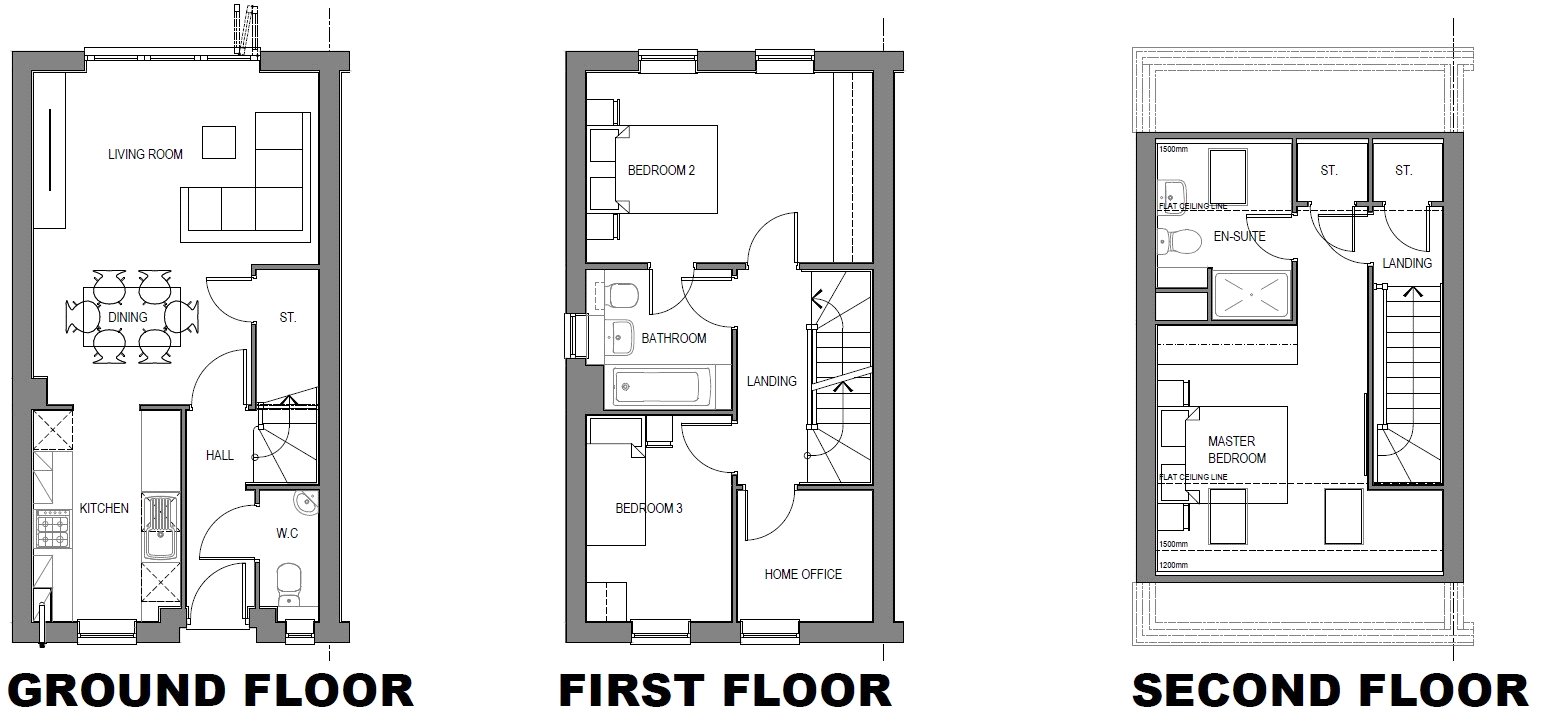 Plot 149, Riverside,, Plot 149, Cussins The Resolution II, Riverside, South Shields floorplan