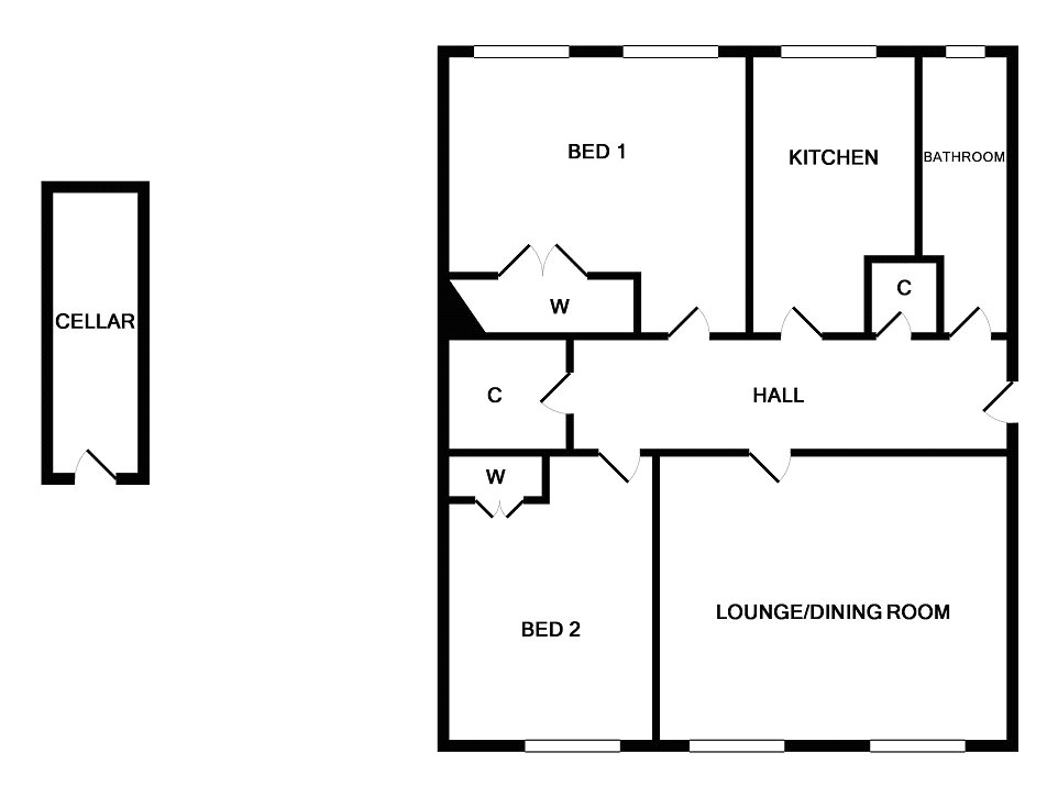 2 Bedrooms Flat for sale in Broad Street, Stirling FK8