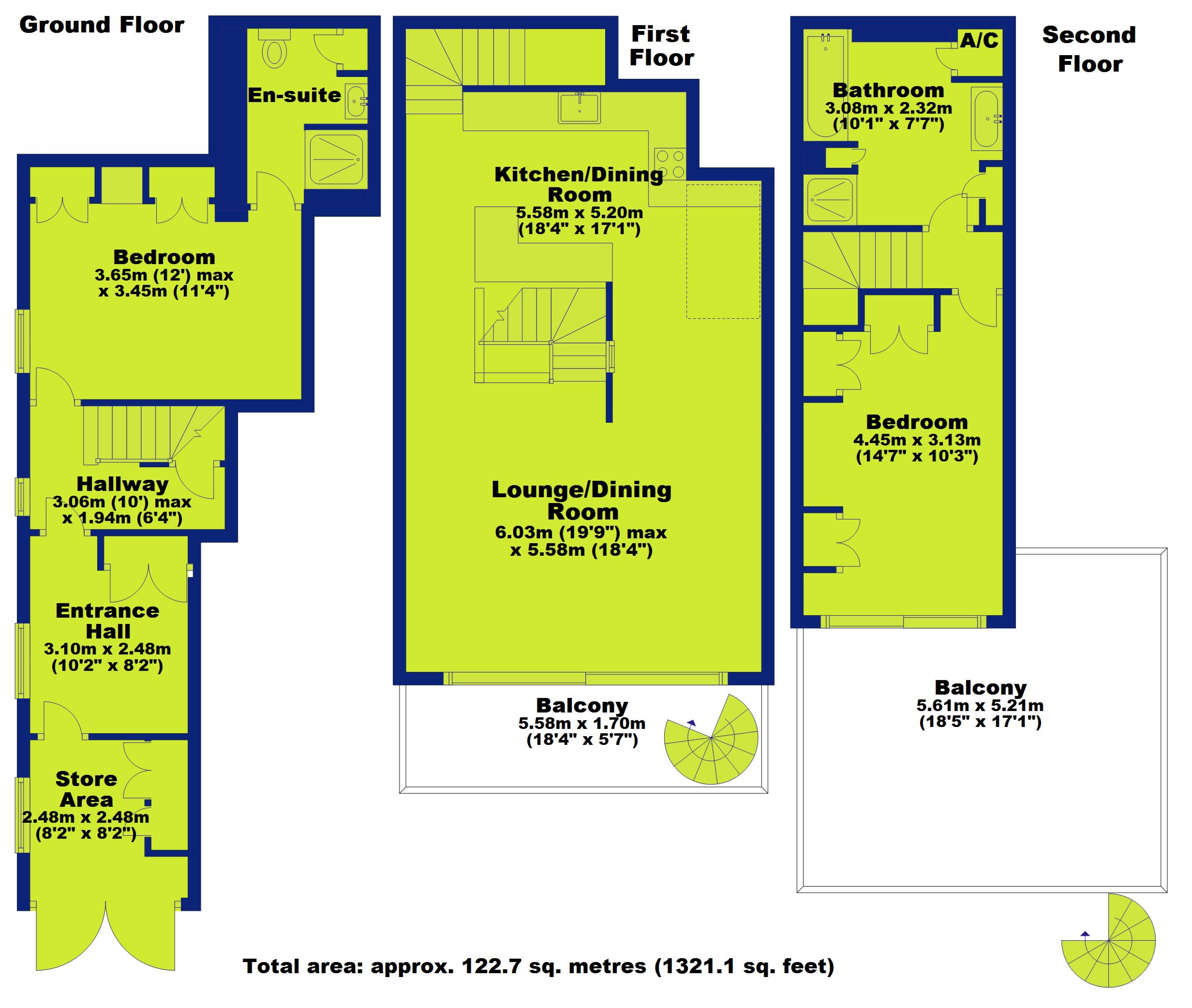 2 Bedrooms Flat for sale in Western Terrace, The Park, Nottingham NG7