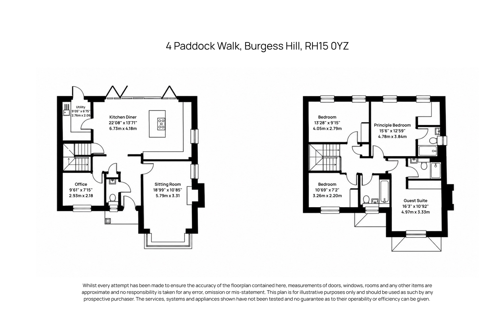 4, Paddock Walk, Burgess Hill floorplan