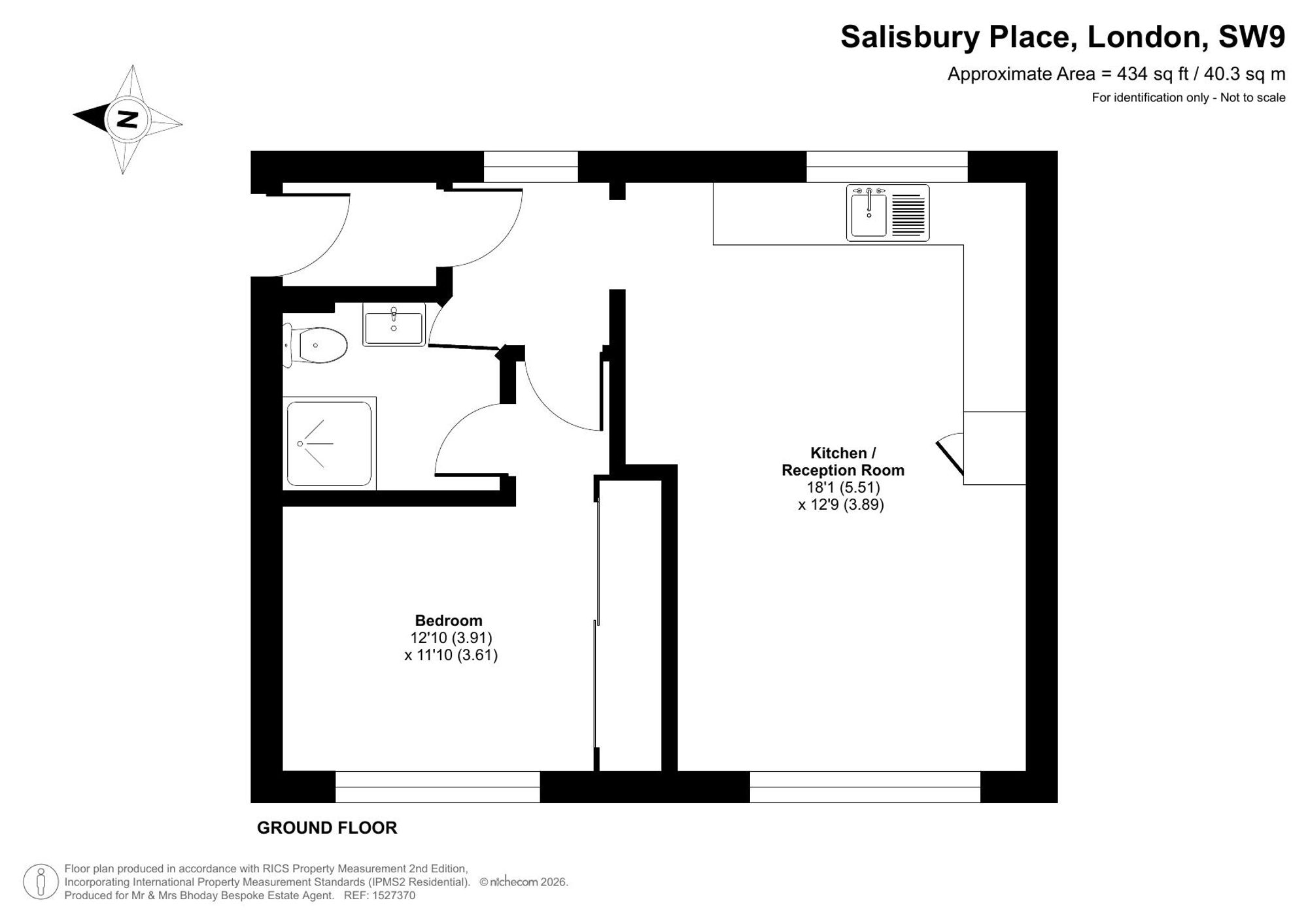2 Salisbury Place, London floorplan