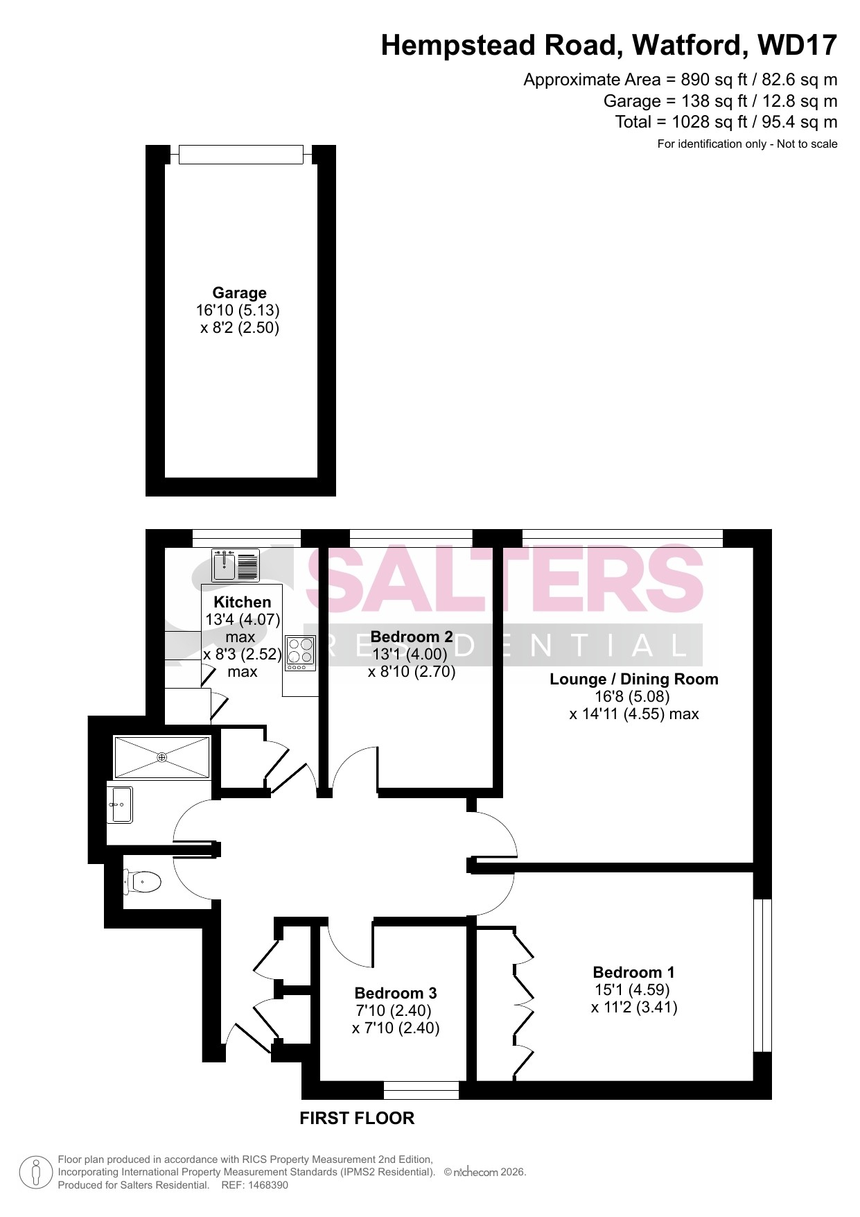 12 Elizabeth Court, Watford floorplan