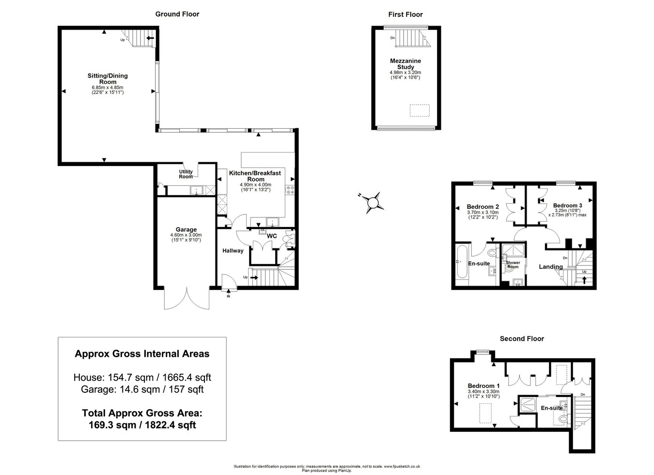 9 Ostlers Yard, High Street, Lymington floorplan