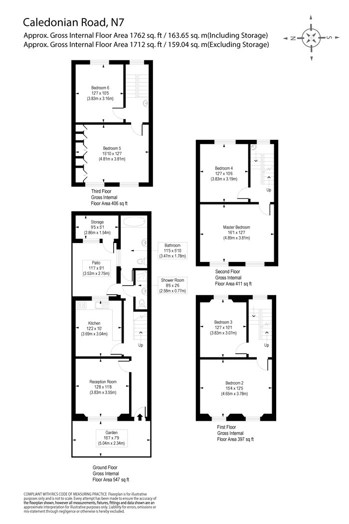 464, Caledonian Road, London floorplan