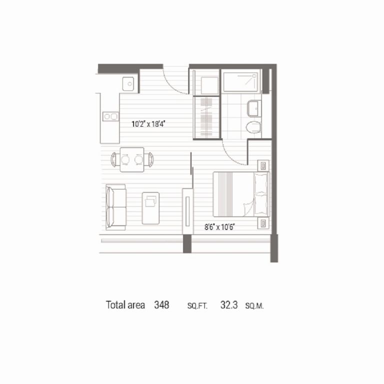 0 Bedrooms Studio to rent in Tryon Apartments, Balfour Road, Hounslow, Middlesex TW3