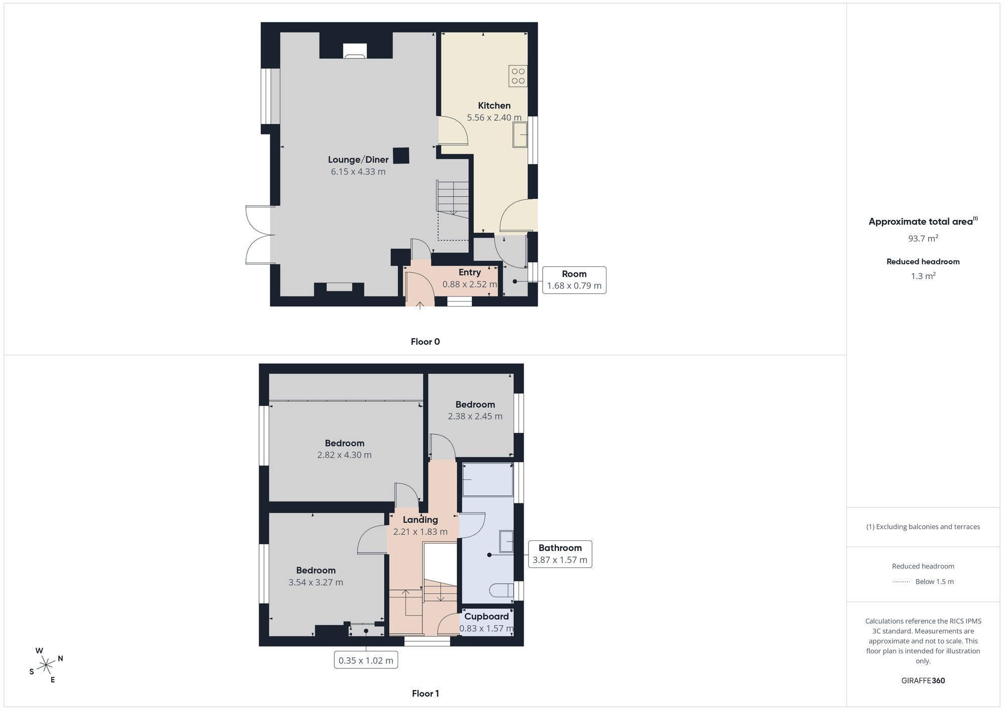 3 Crossway, Gateshead floorplan