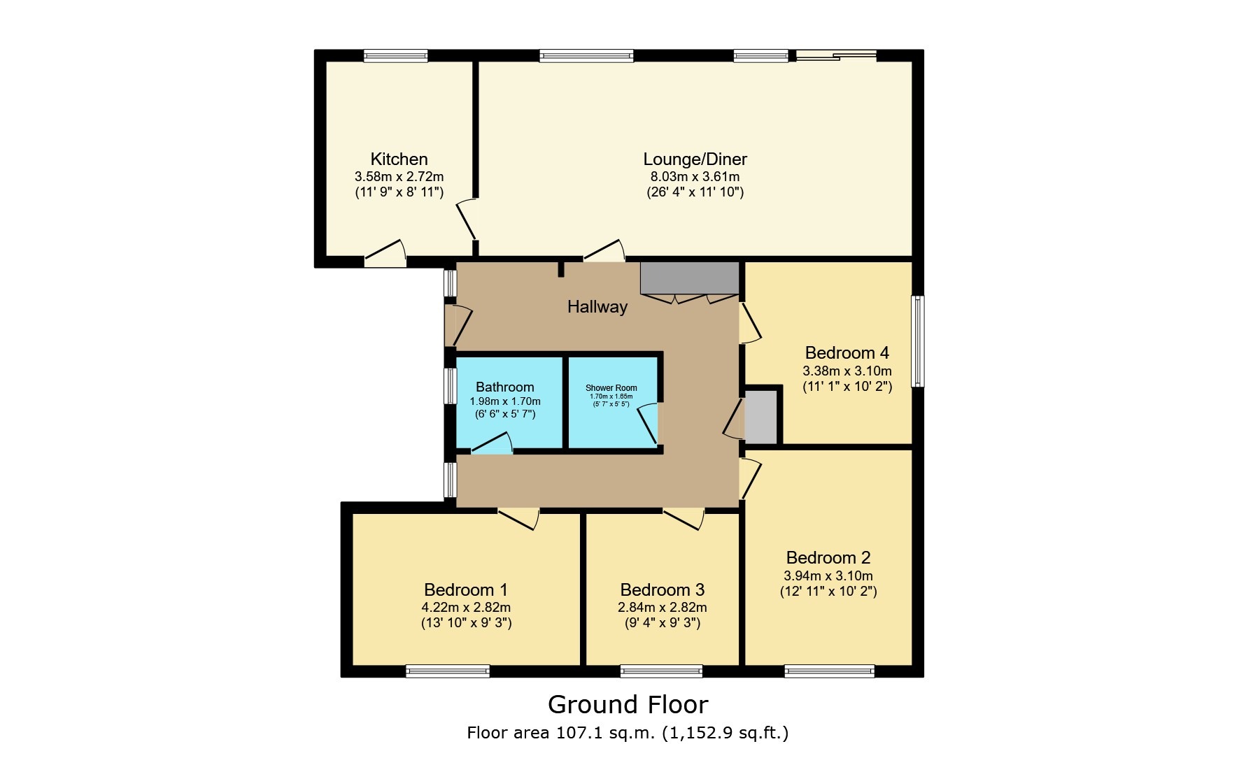 5, Parkside, Lincoln floorplan