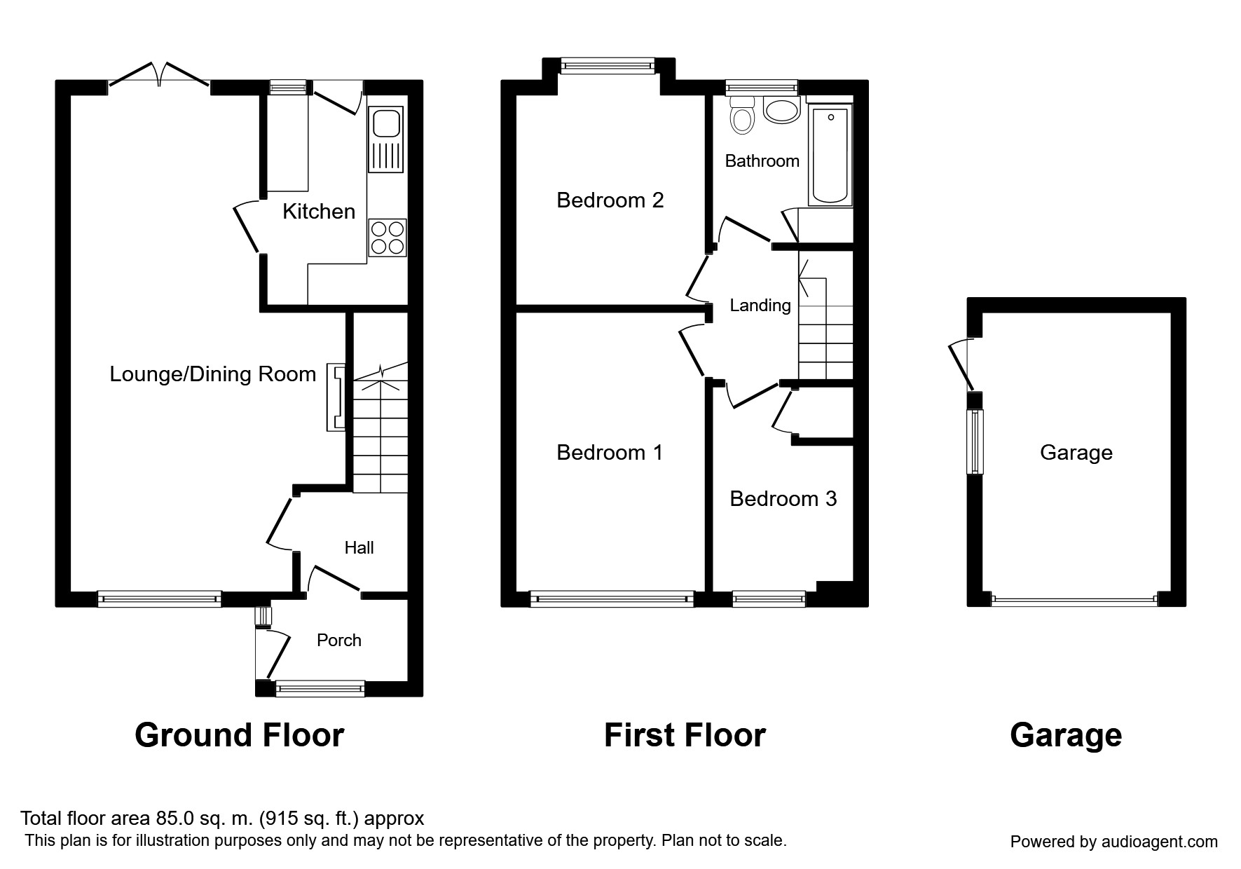 St. Cuthberts Close, Fulwood, Preston, Lancashire PR2, 3 bedroom