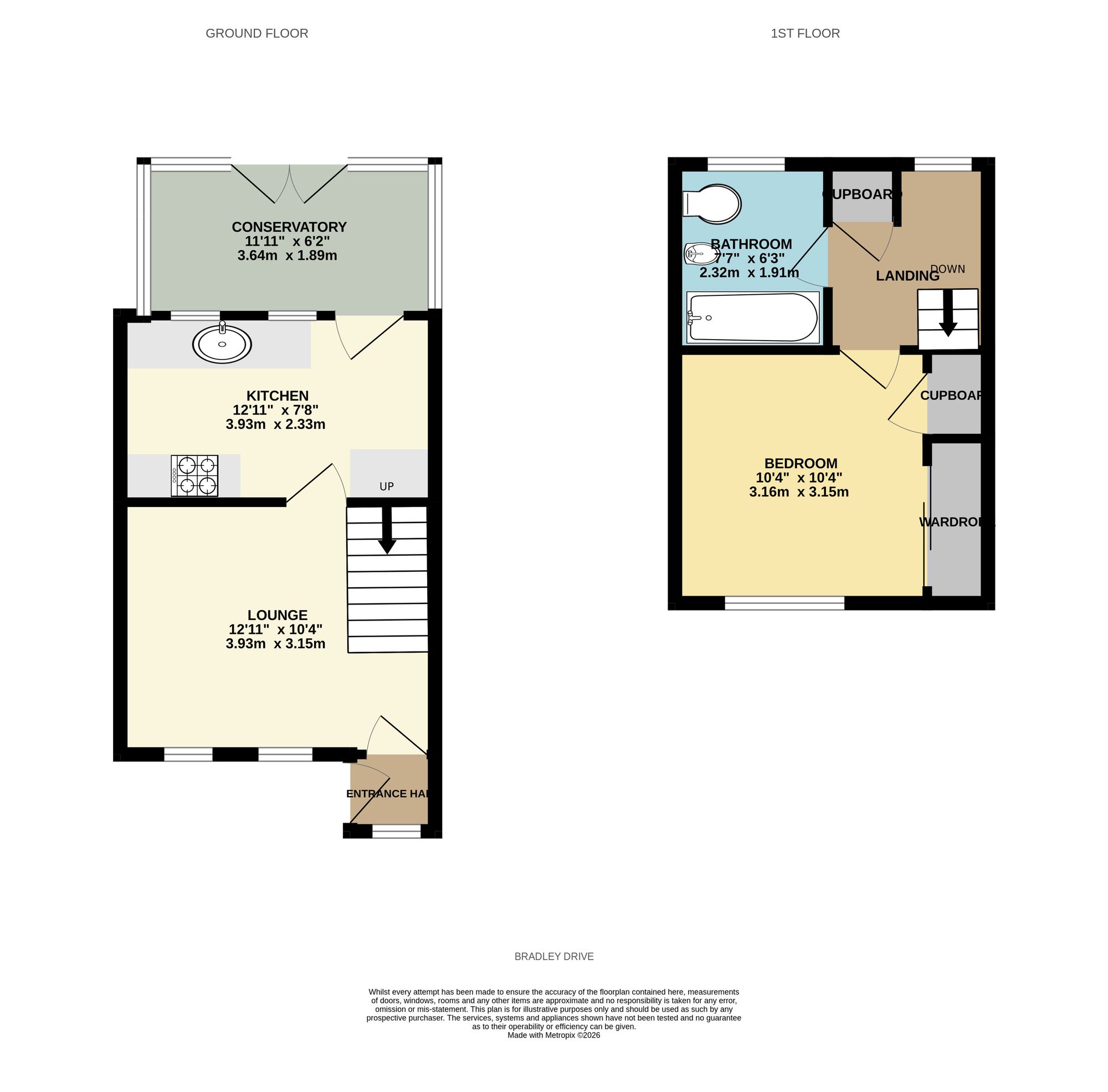 1 Bradley Drive, York floorplan