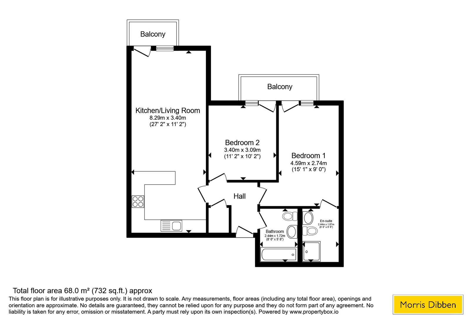Flat 16, Perham House, 85-87, Hill Lane, Hampshire floorplan