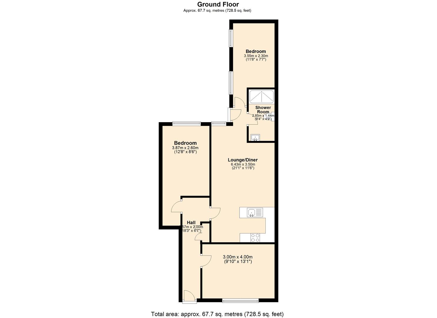 Bolingbroke Street, Newcastle Upon Tyne floorplan