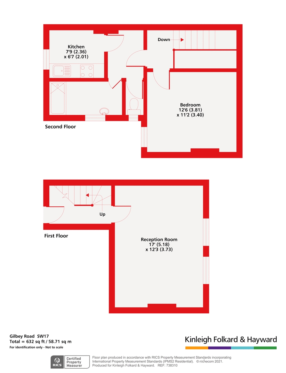 Top Floor, 77a, Gilbey Road, London floorplan