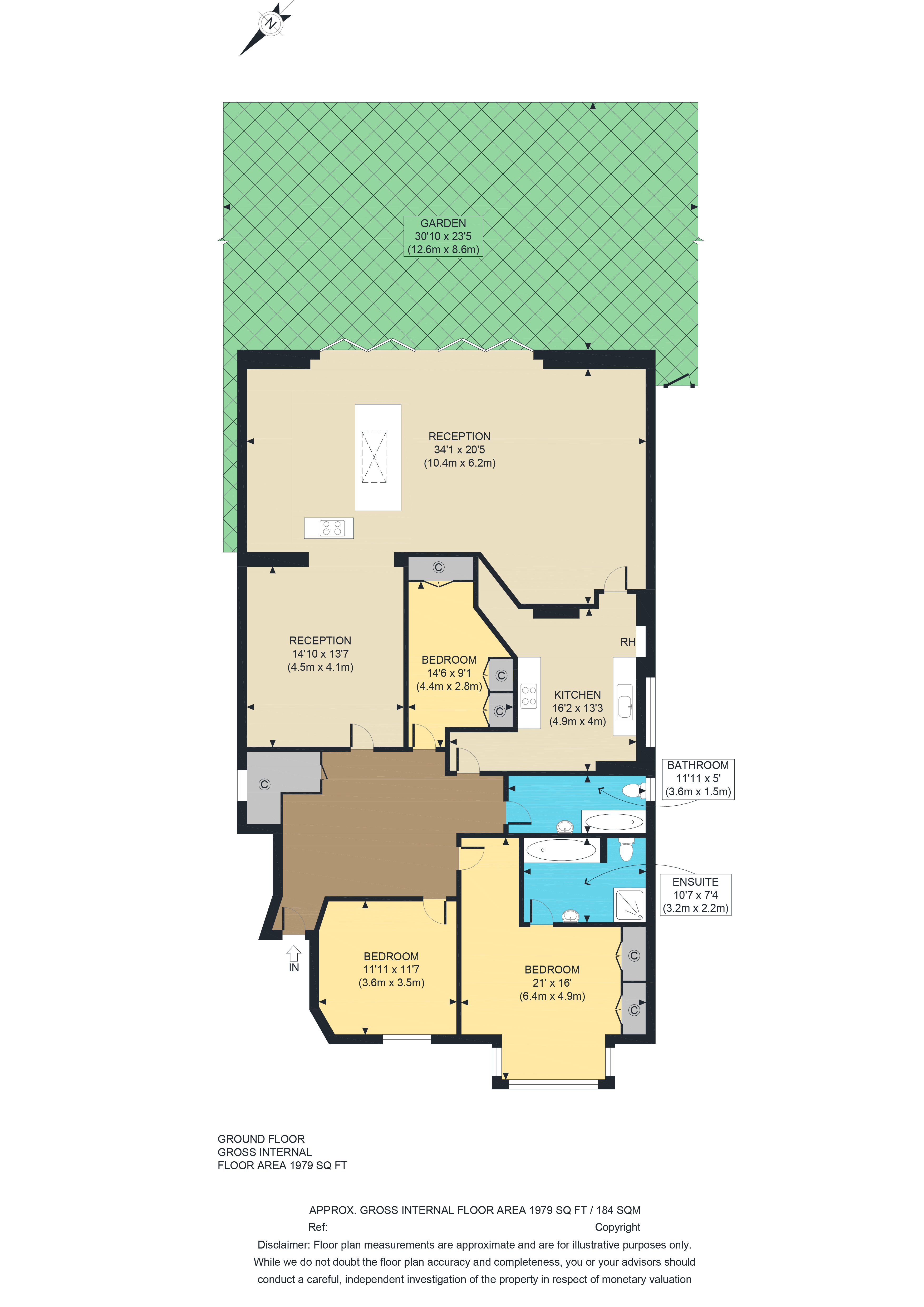77, Station Road, Barnet floorplan