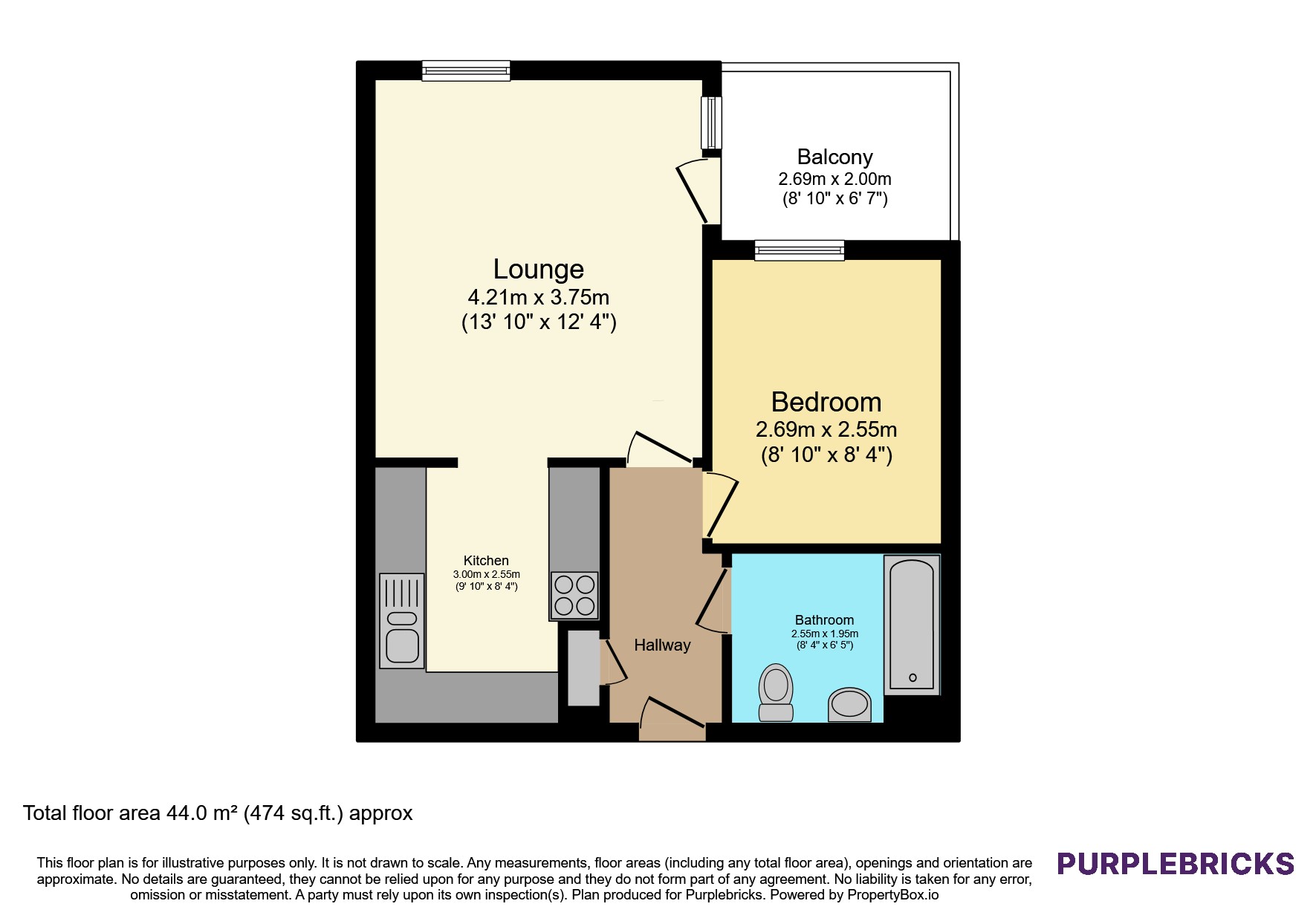 Flat 14/Oldham House 3a, Grantham Road, London floorplan