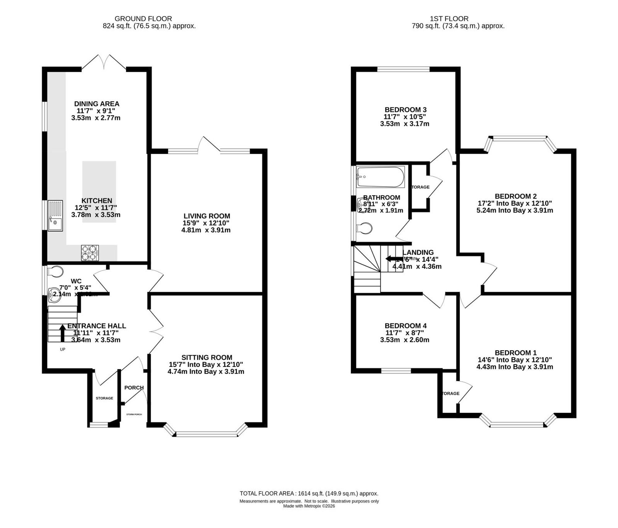 16 Cranmer Road, Manchester floorplan