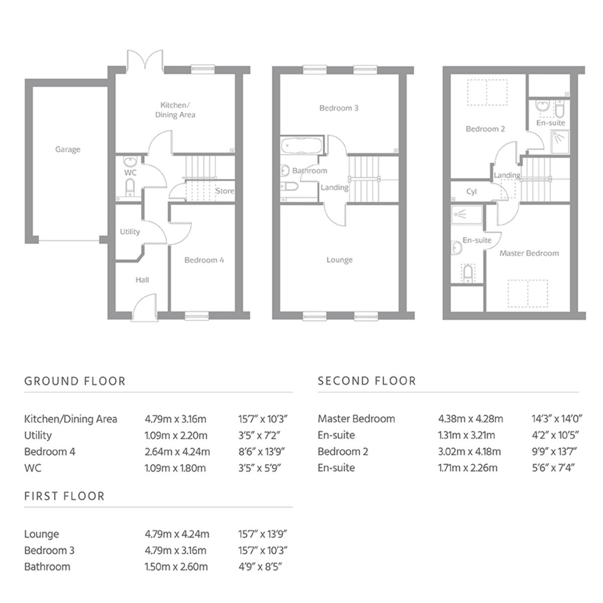 Plot 8, Whitehall Road West, Bradford floorplan