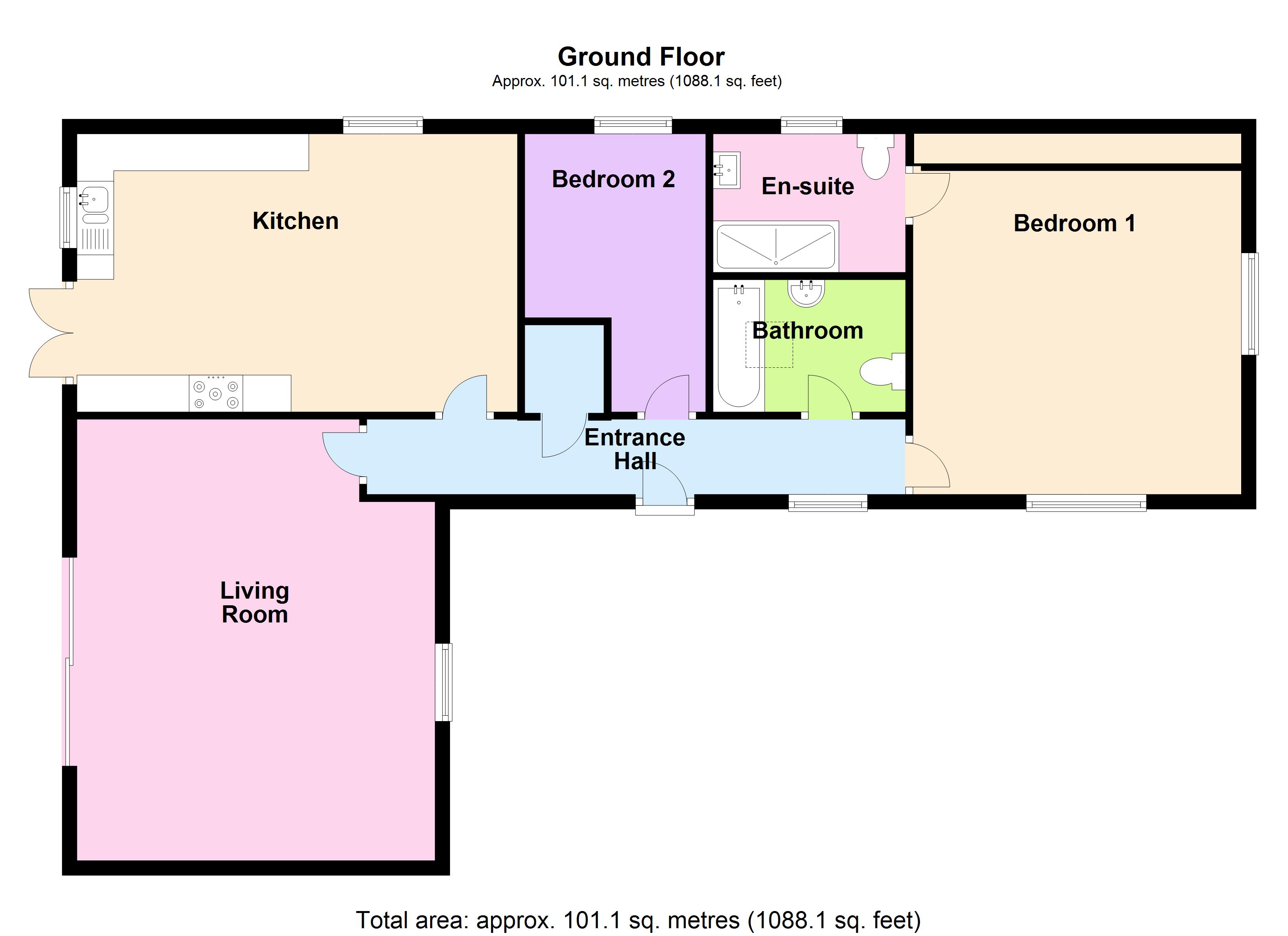 2 Bedrooms Detached bungalow for sale in Redhall End, Roestock Lane, Colney Heath, St. Albans, Hertfordshire AL4