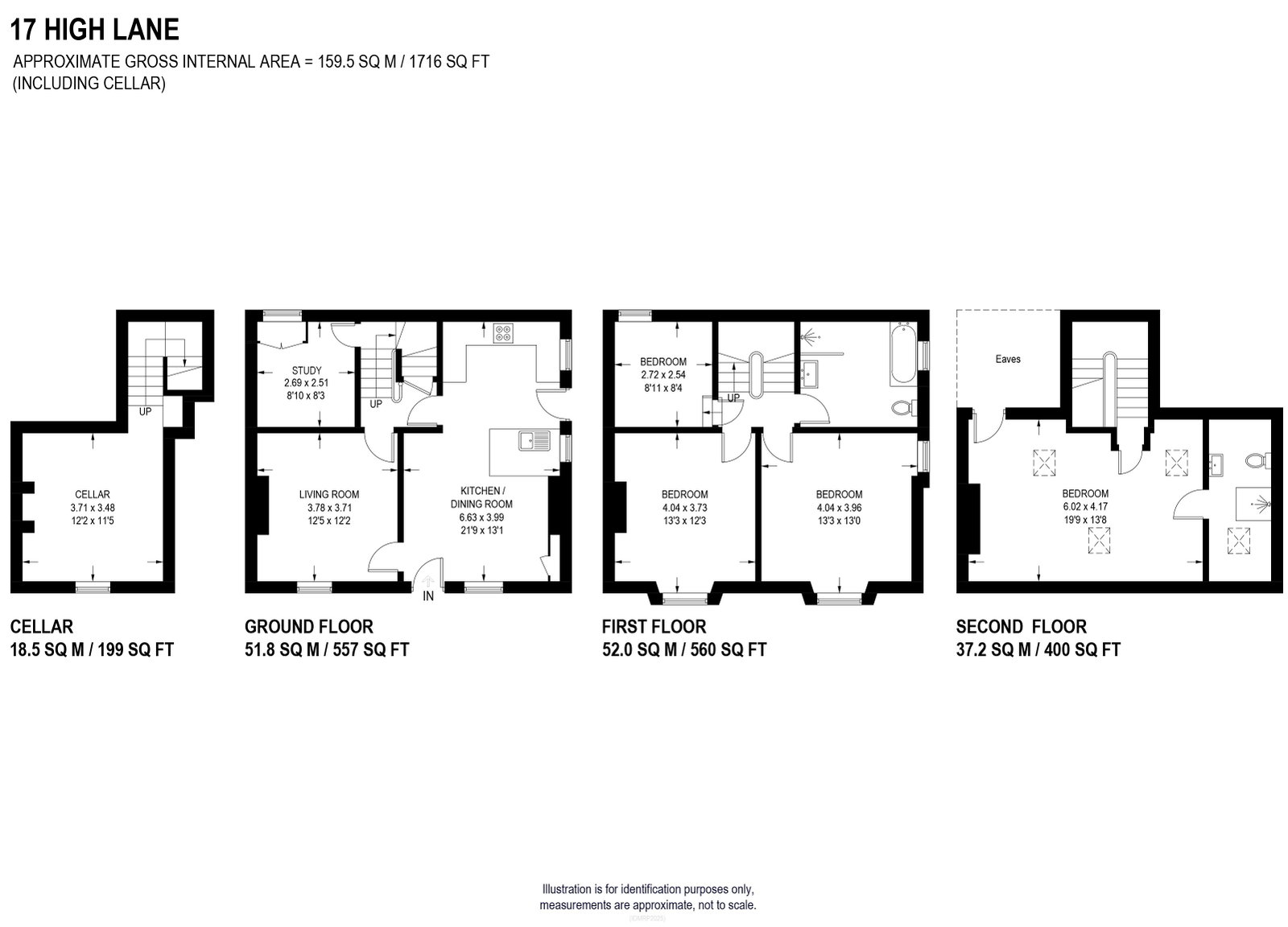 17, High Lane, Sheffield floorplan