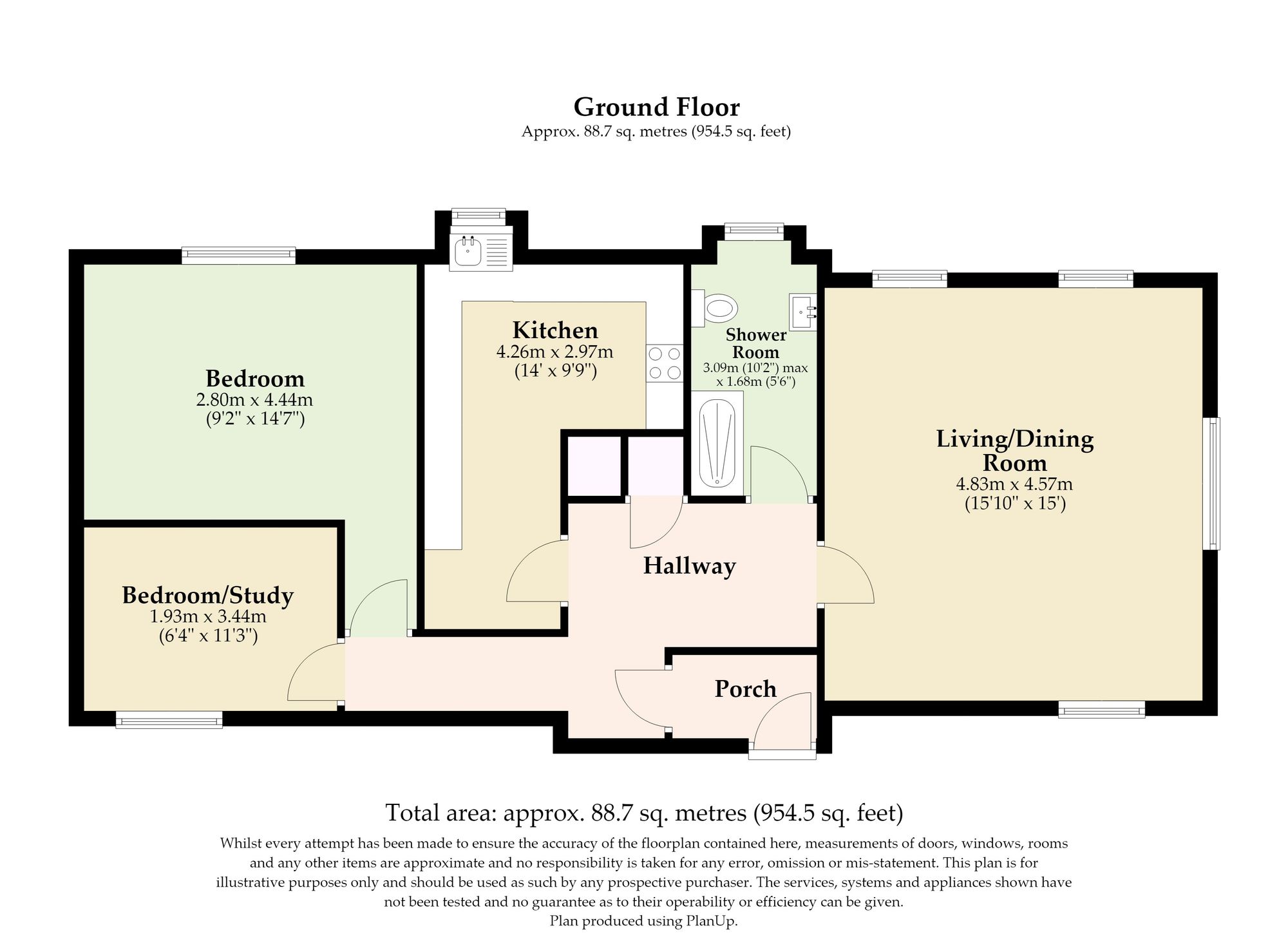 5 Hillcrest Court Ipswich Road, Diss floorplan