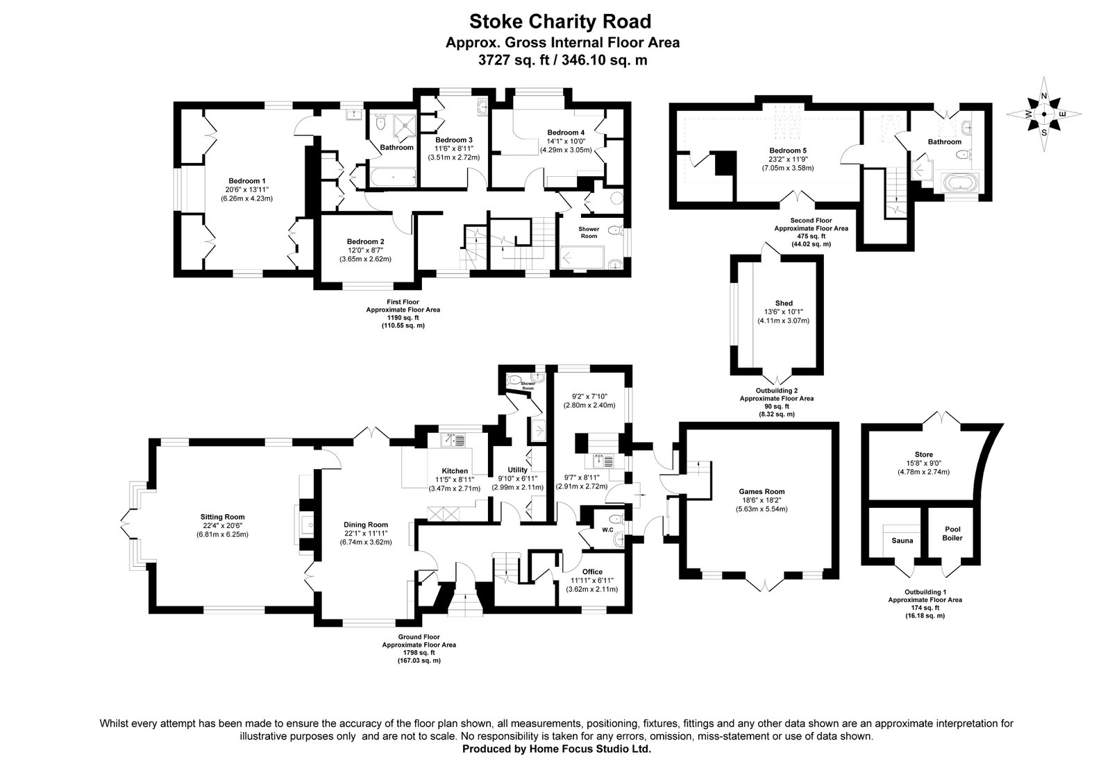 Derwent House, Stoke Charity Road, Winchester floorplan