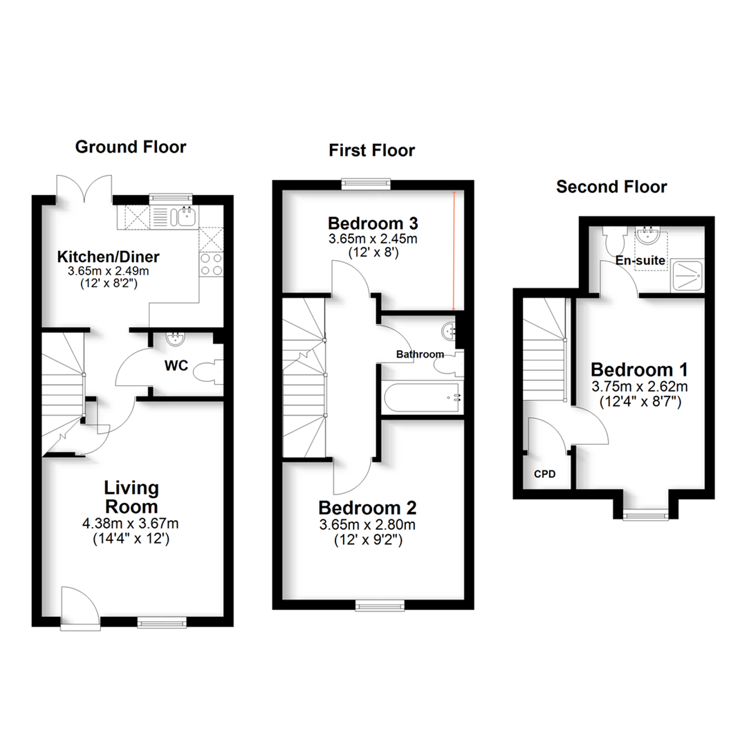 12, Clay Green, Towcester floorplan
