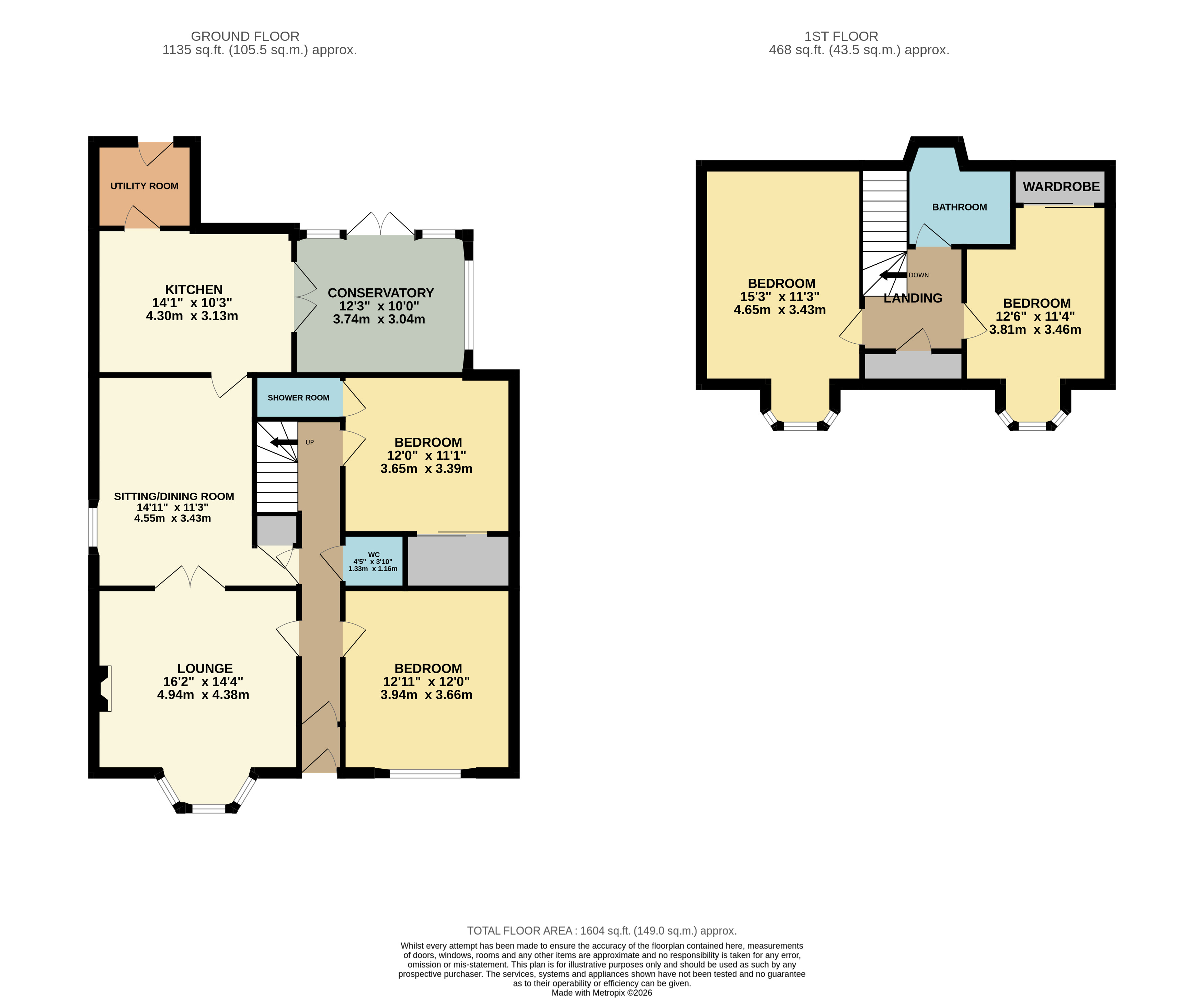 128, High Street, Leven floorplan