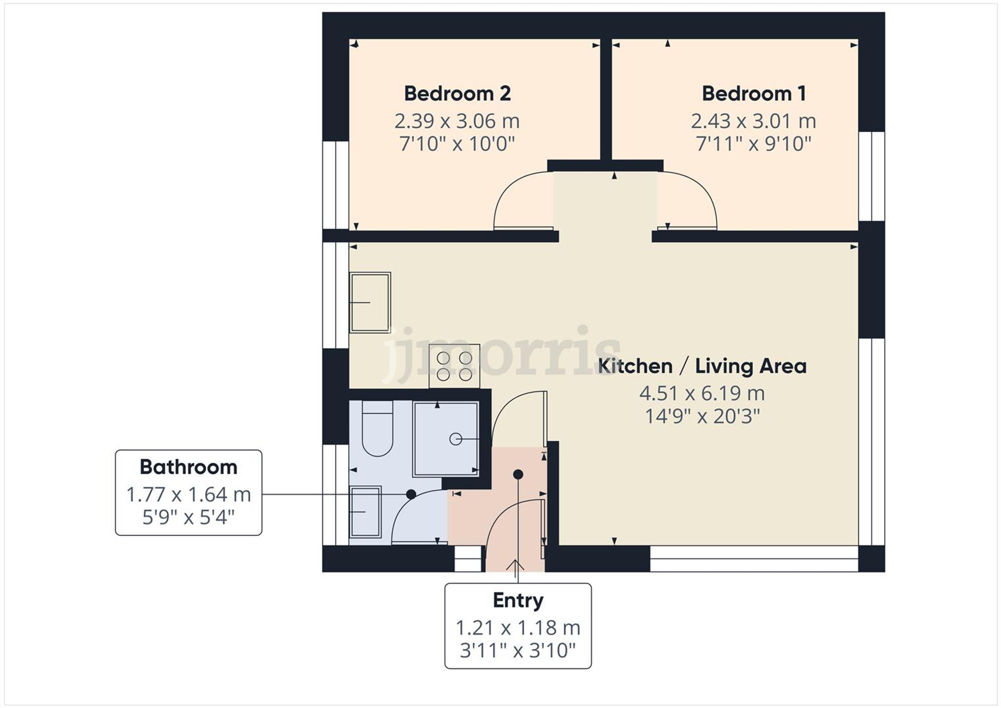 Chalet No. 37, The Woodlands, Haverfordwest floorplan