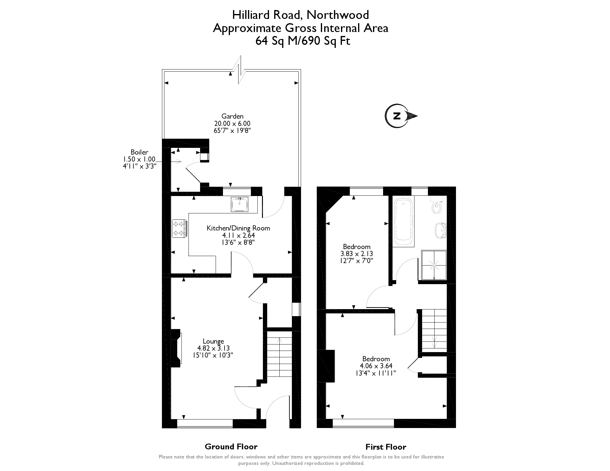 2 Bedrooms Semi-detached house for sale in Hilliard Road, Northwood HA6