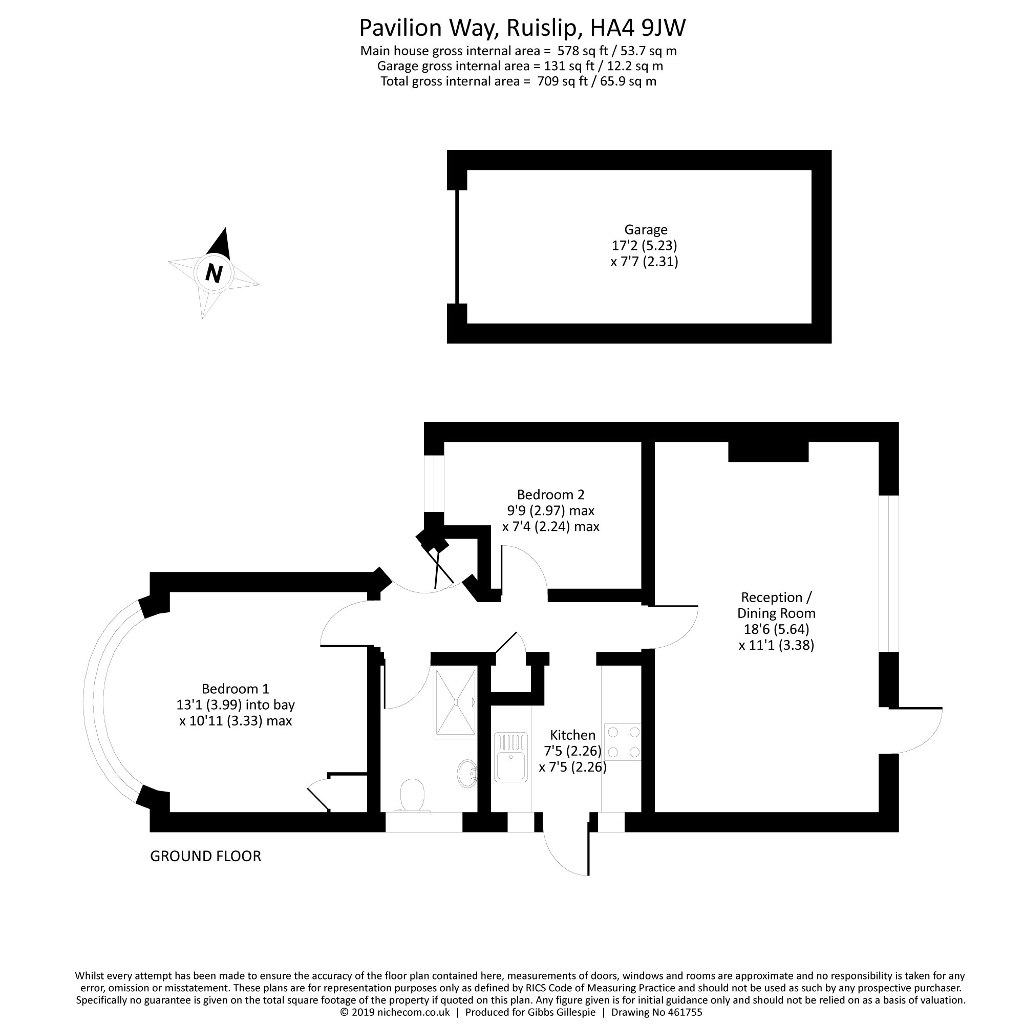 2 Bedrooms Bungalow for sale in Pavilion Way, Ruislip, Middlesex HA4