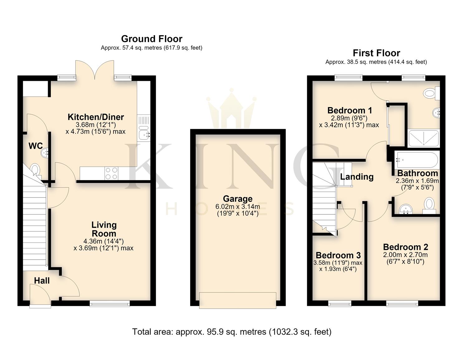 4, Mayors Drive, Alcester floorplan