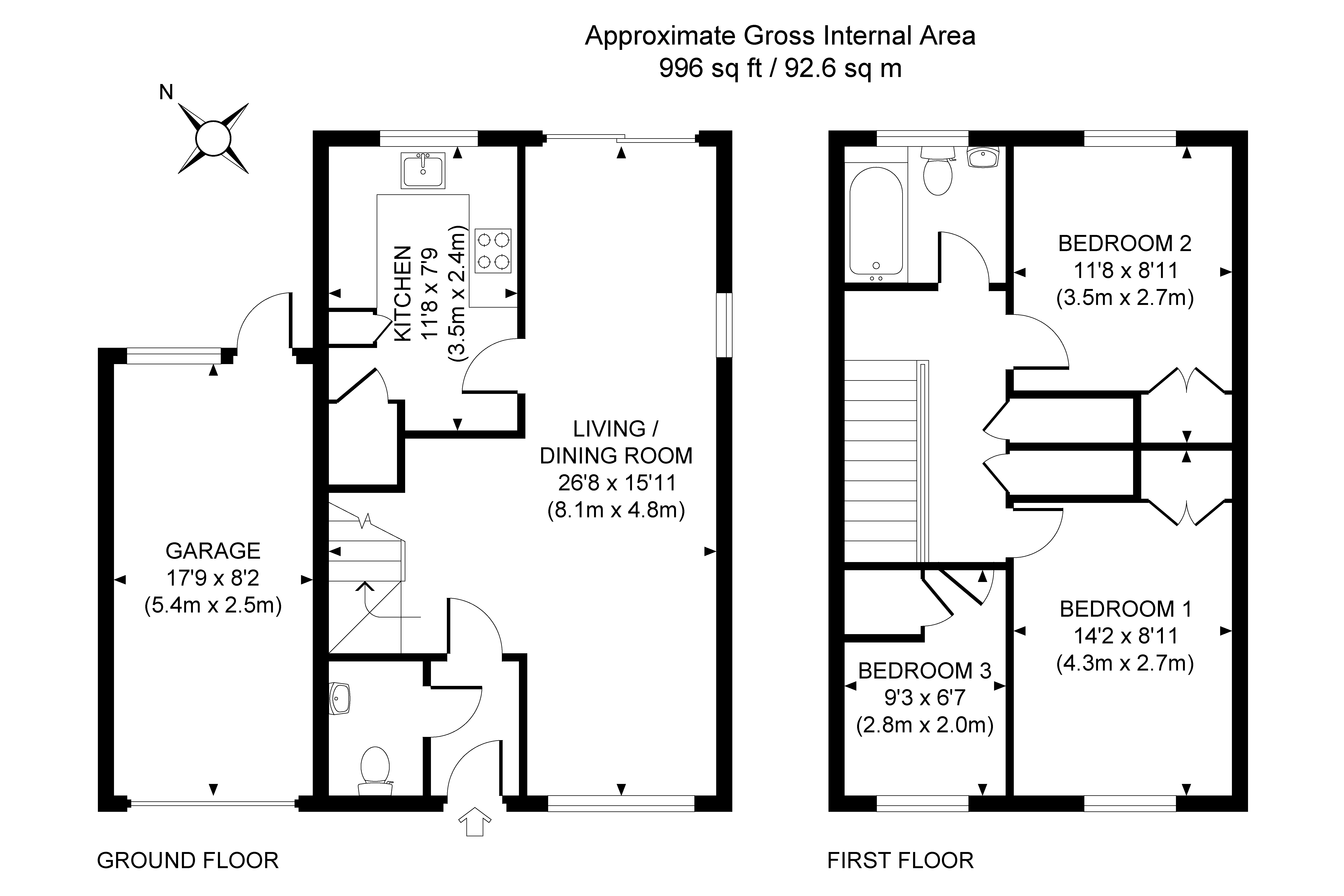 3 Bedrooms Link-detached house for sale in Woking, Surrey GU21