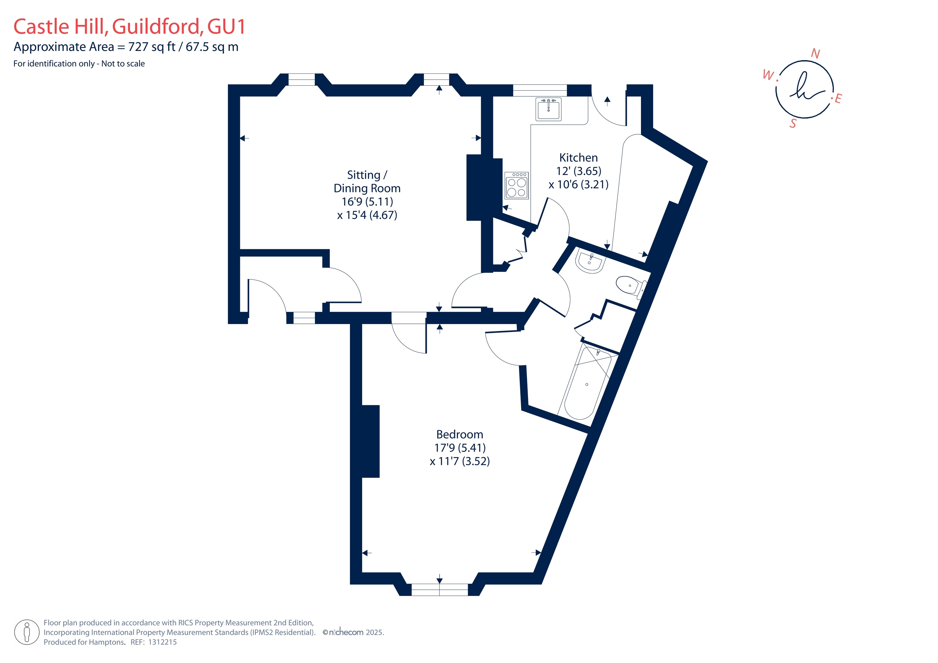 4 Clifton House, 7, Castle Hill, Guildford floorplan