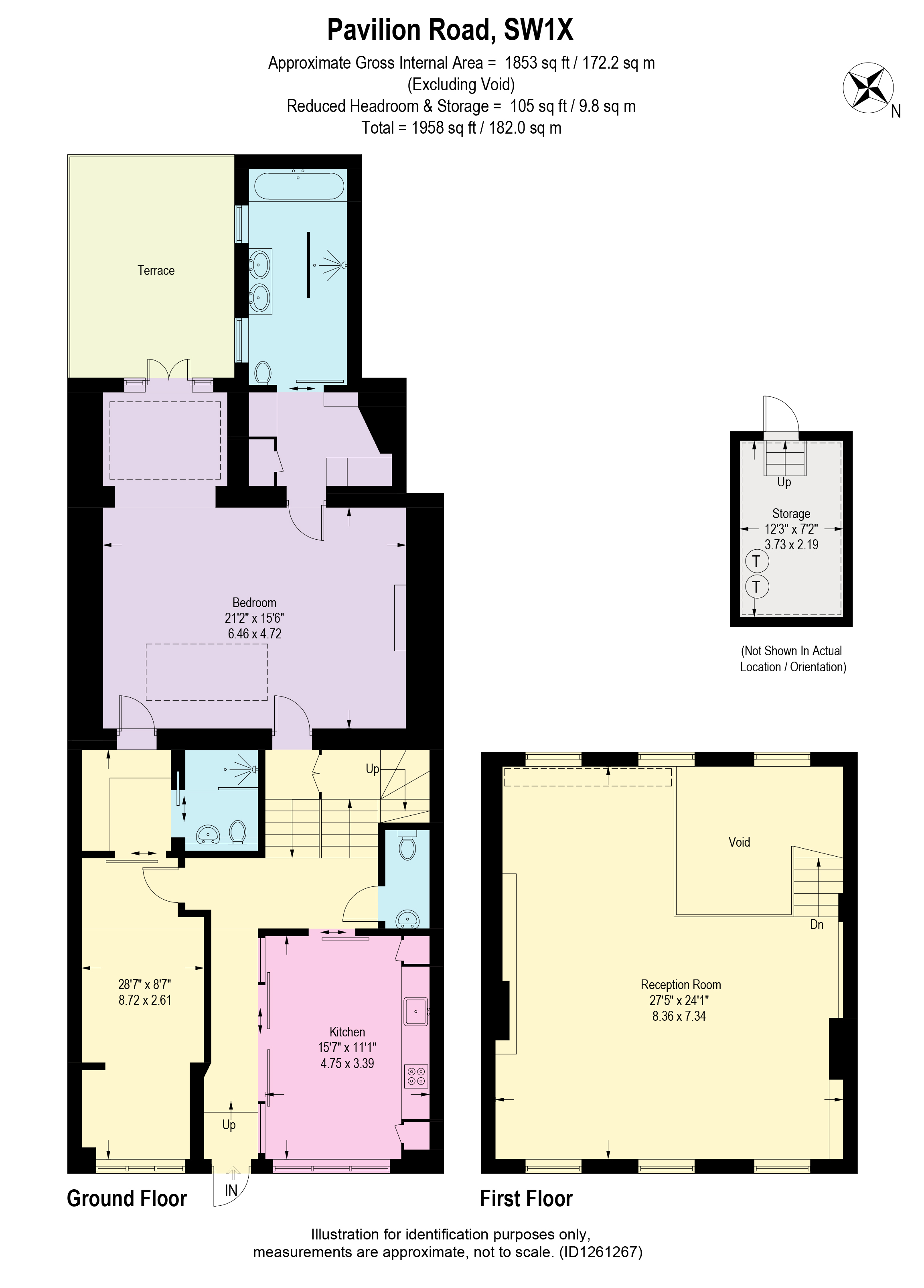 114, Pavilion Road, London floorplan